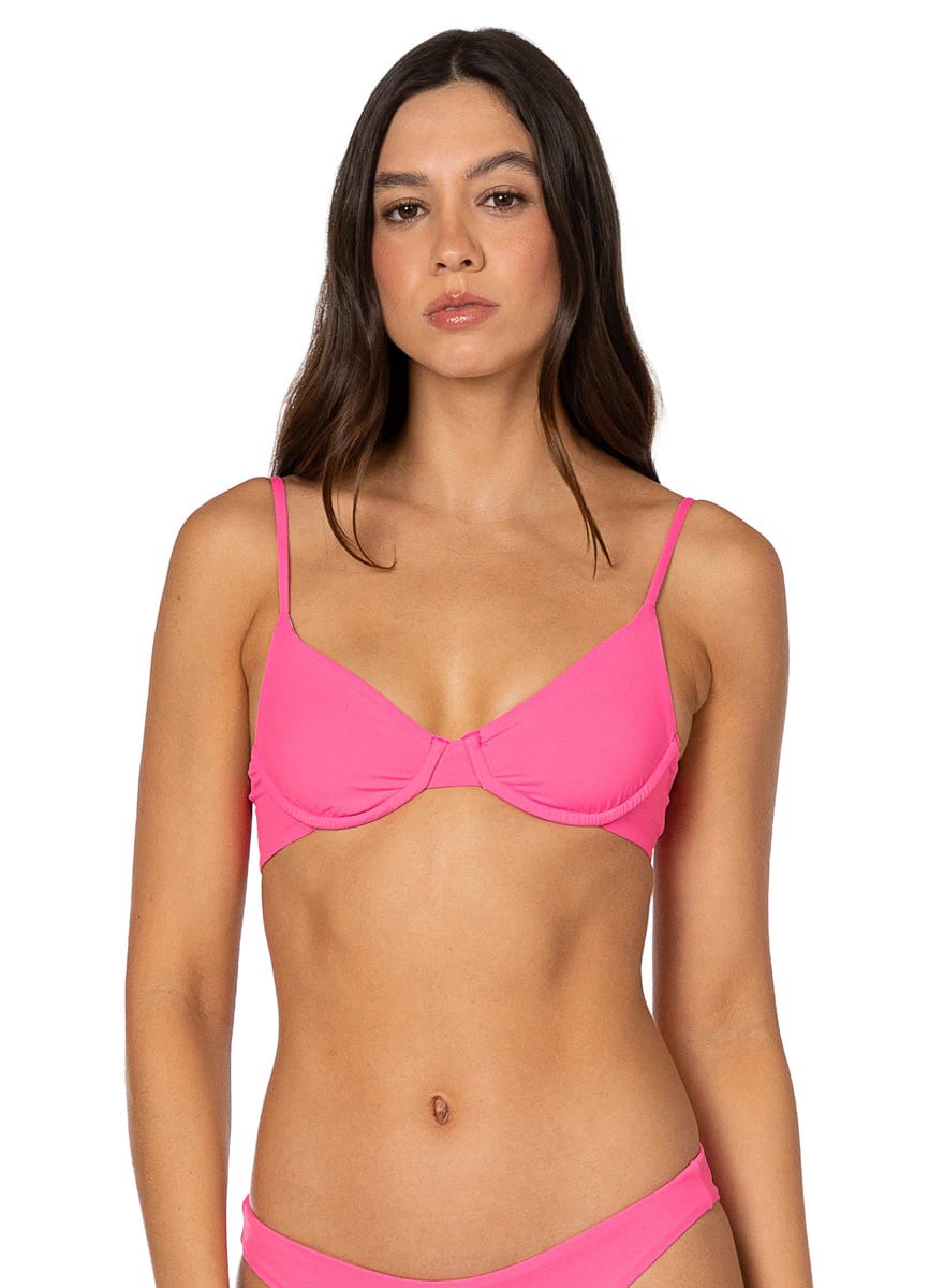 Maaji Radiant Pink Dainty Unmolded Underwire Bikini Top - imagen 3