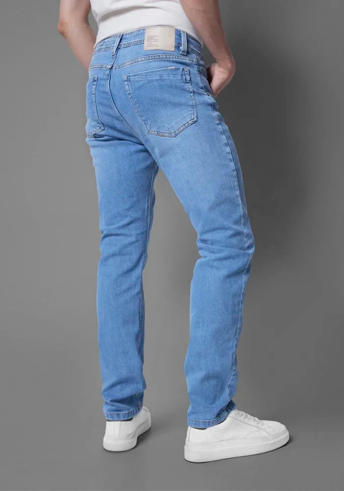 Jean para Hombre con Licra Color Azul Claro Thunder - imagen 3