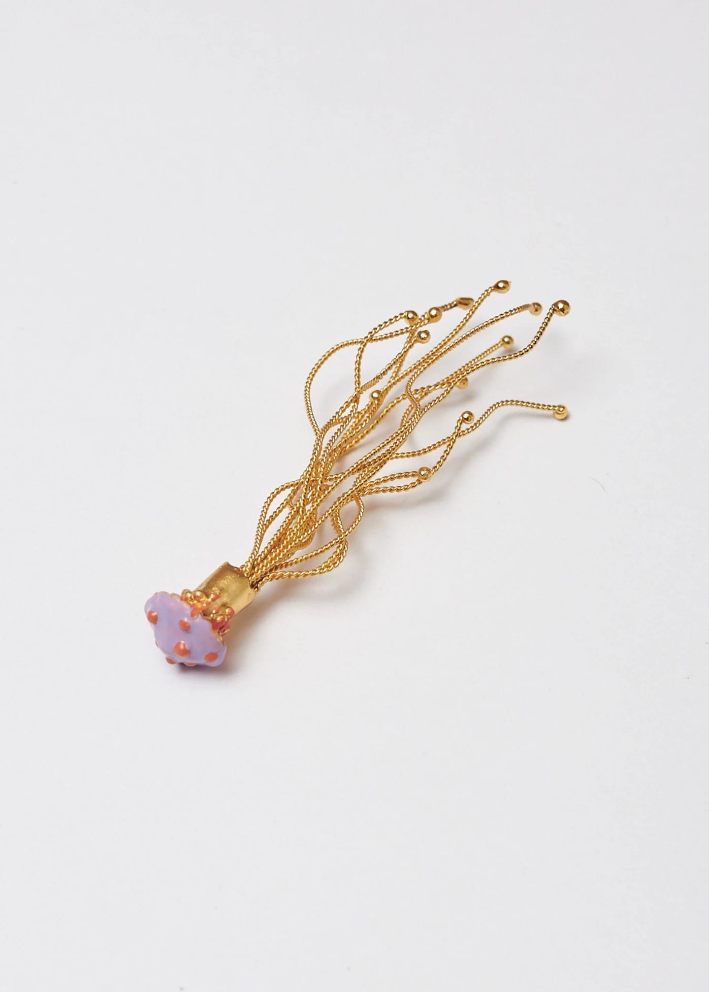 Arete broche micelios maxi Lila - imagen 4