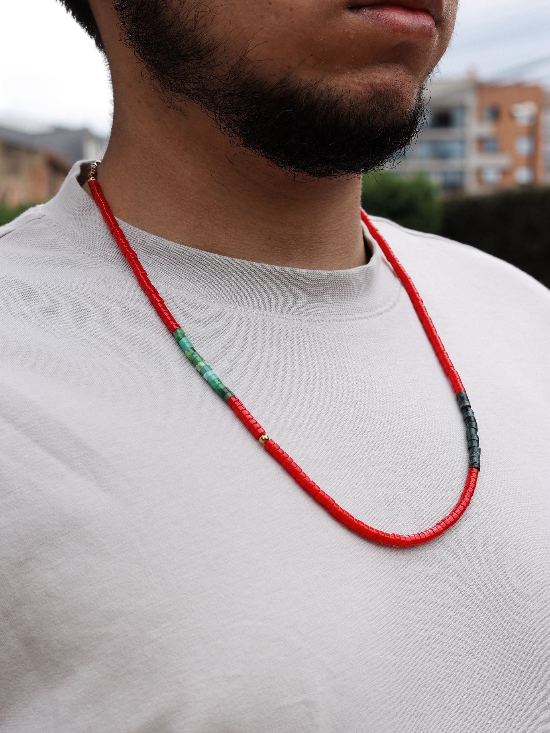 Collar Volcán Heishi 4mm - imagen 3
