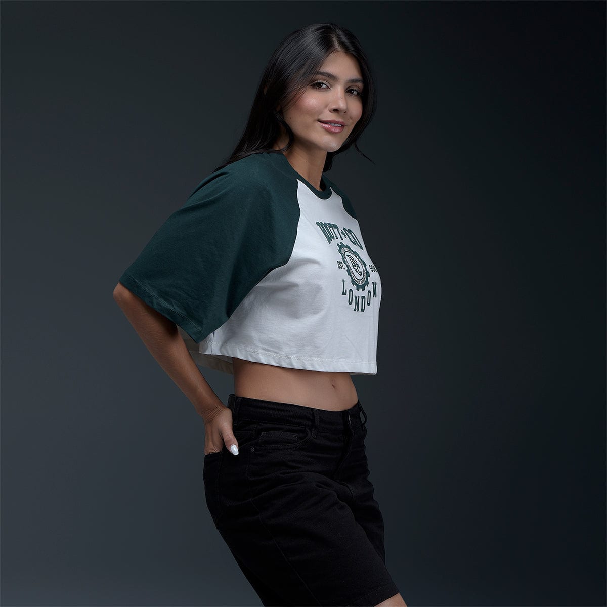 Camiseta Oversize Blanca Verde - imagen 3