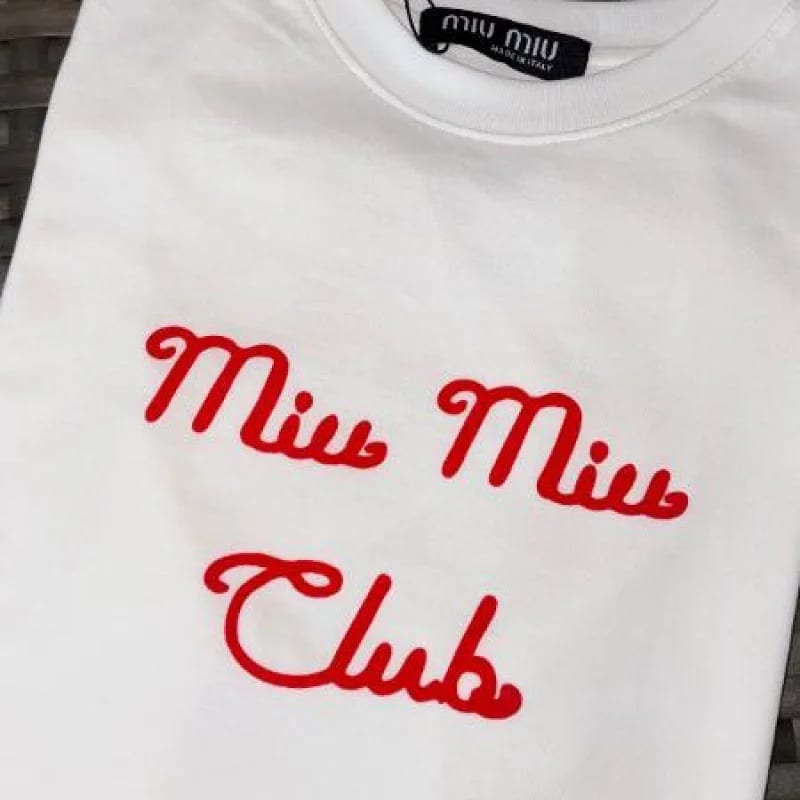 CAMISA MIU MIU LETRA ROJA - imagen 3