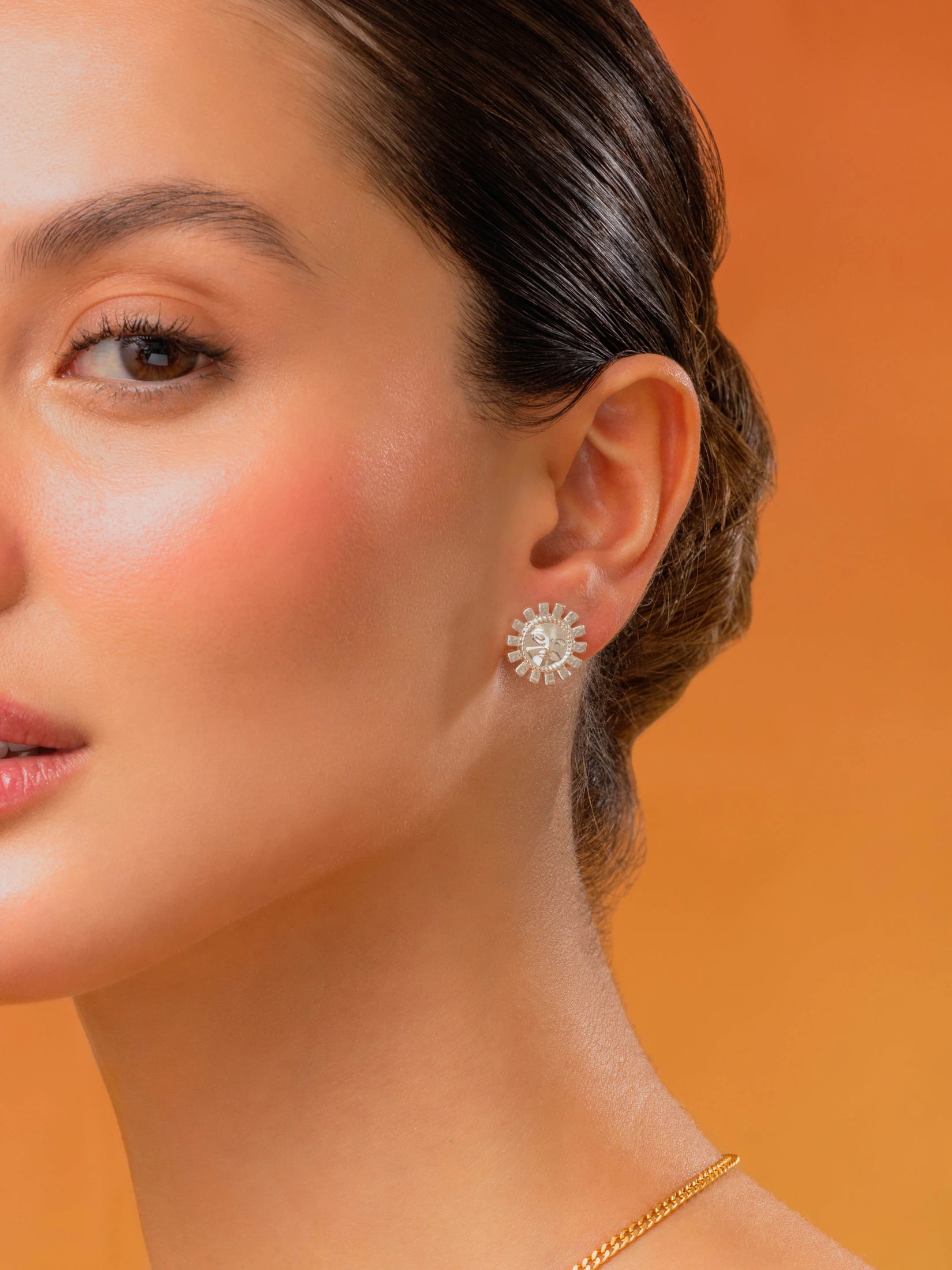 Aretes Sol Cara - imagen 2