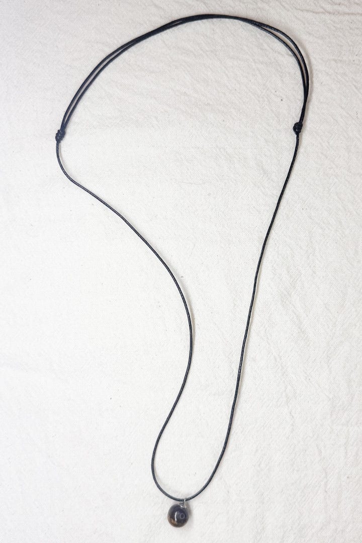 Collar cuerda piedra ojo de tigre - imagen 4