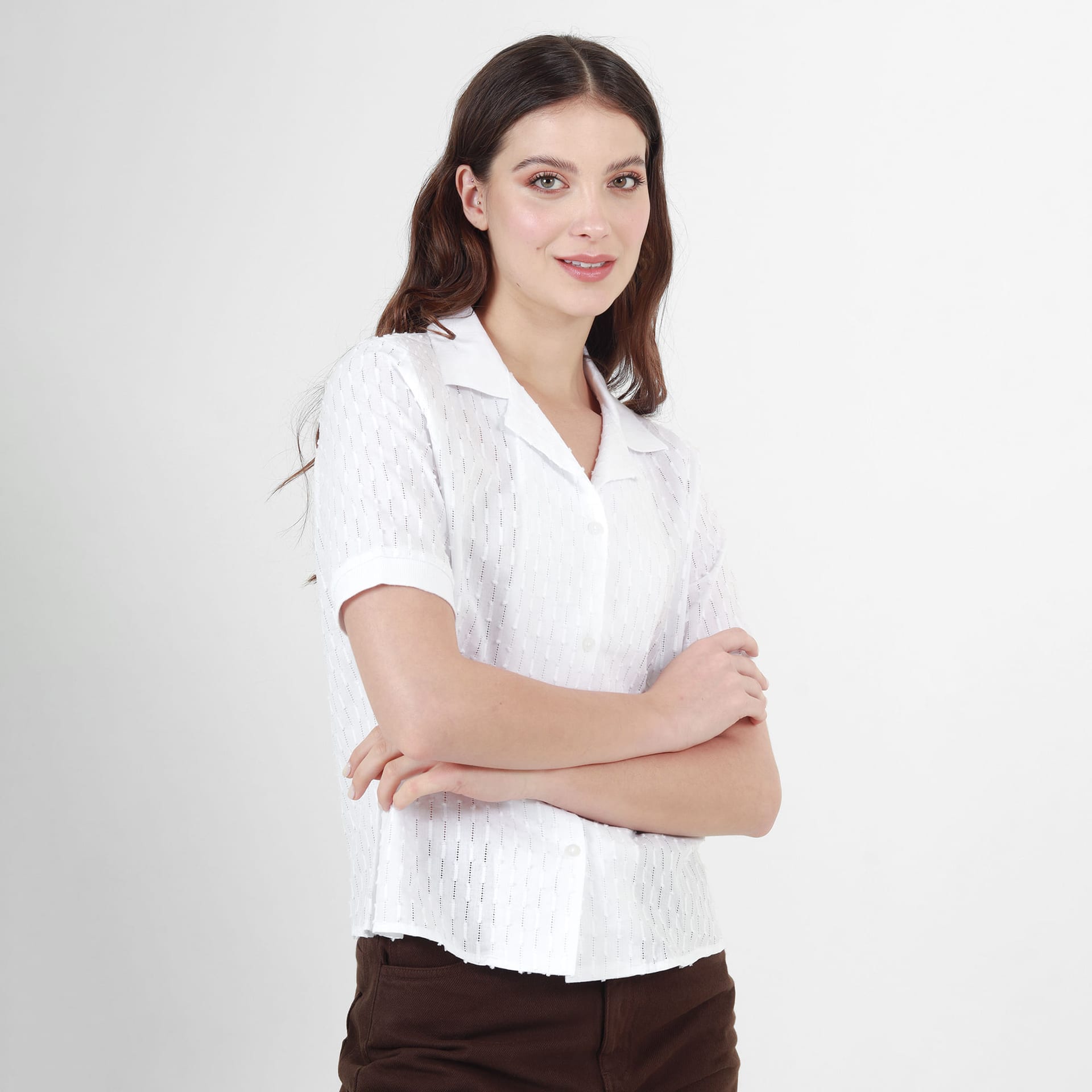 Blusa Cuello Sport Manga Corta - imagen 1