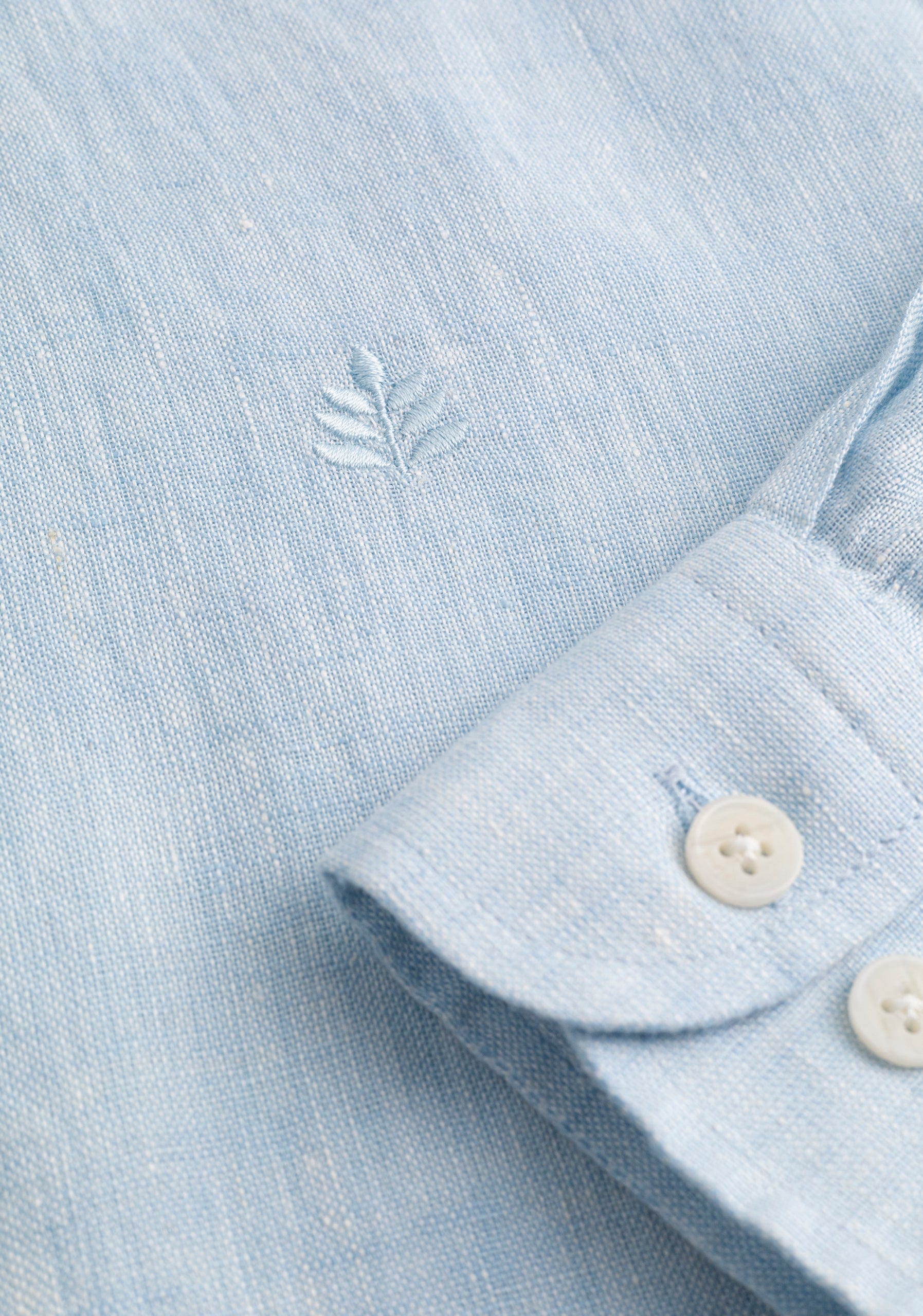 Camisa Lino CBD Azul Celeste L-Atn - imagen 2