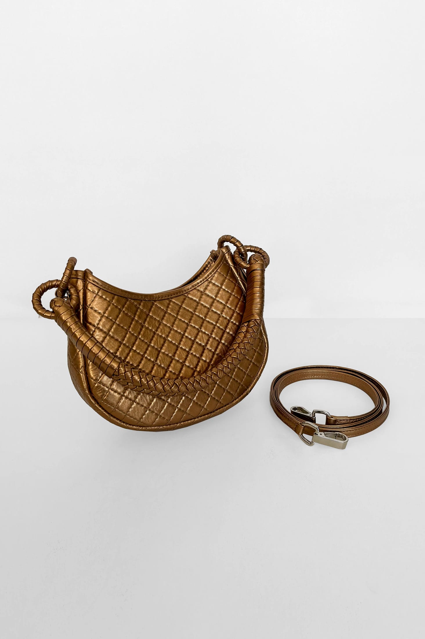Saddle Mini, Shoulder Bag - Gold - imagen 3
