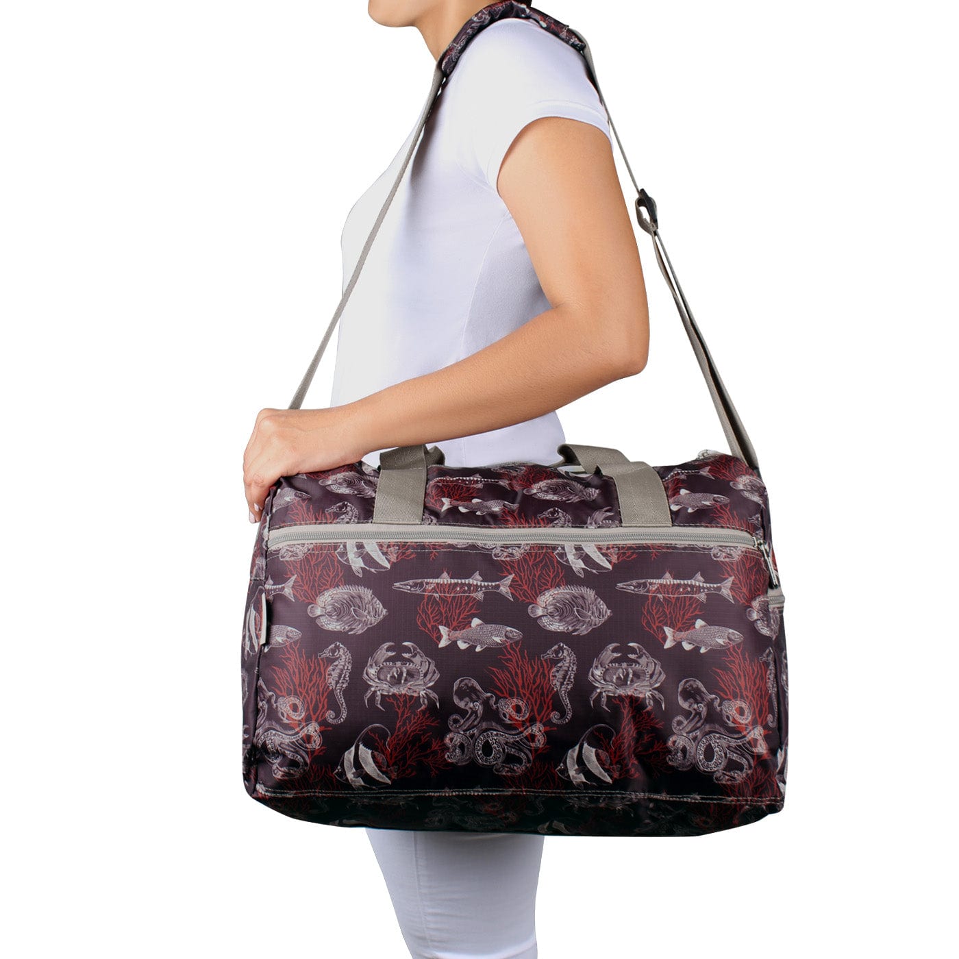 Maleta M ULTRA Plegable Estampado Coral Citybags - imagen 3