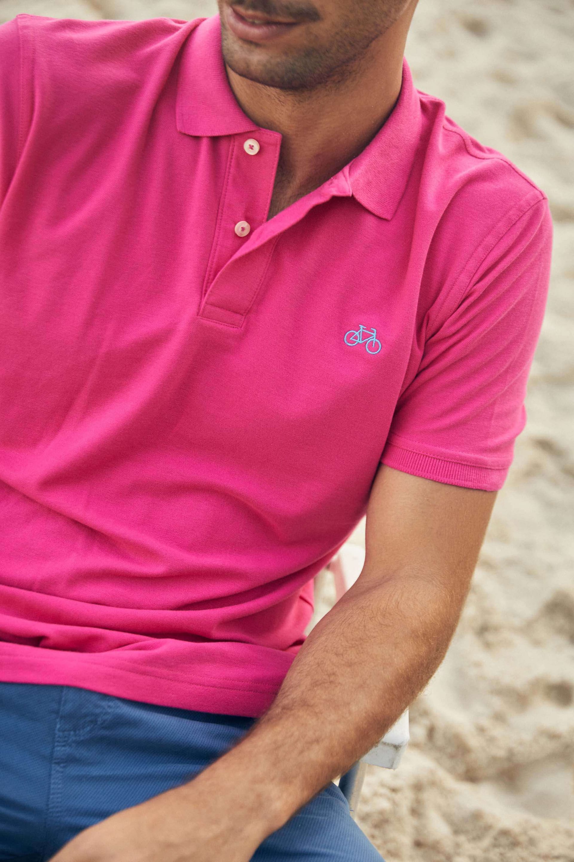 POLO MANGA CORTA FUCSIA - imagen 4