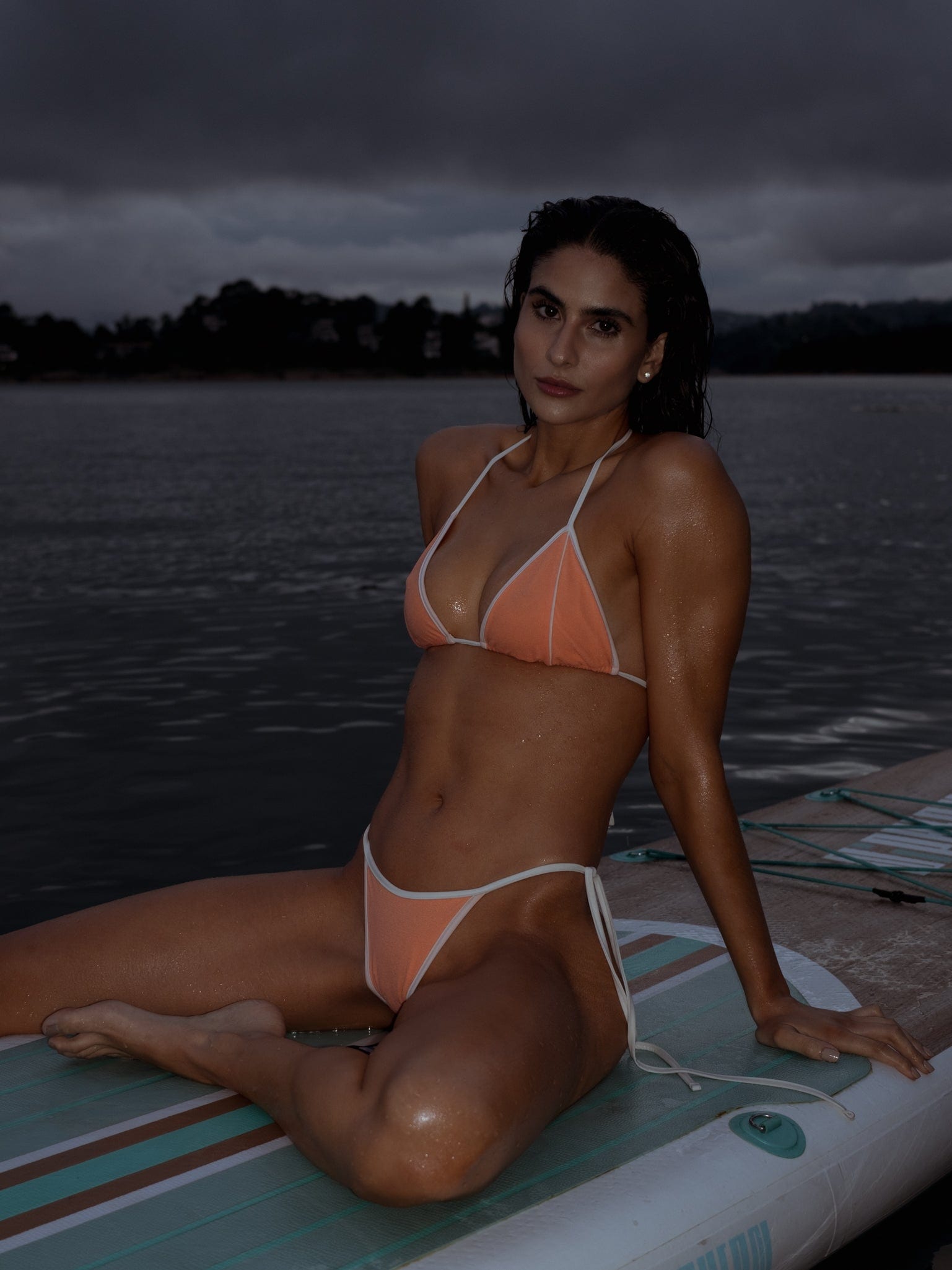 TRIANGLE TIE TOP - TANGERINE - imagen 17