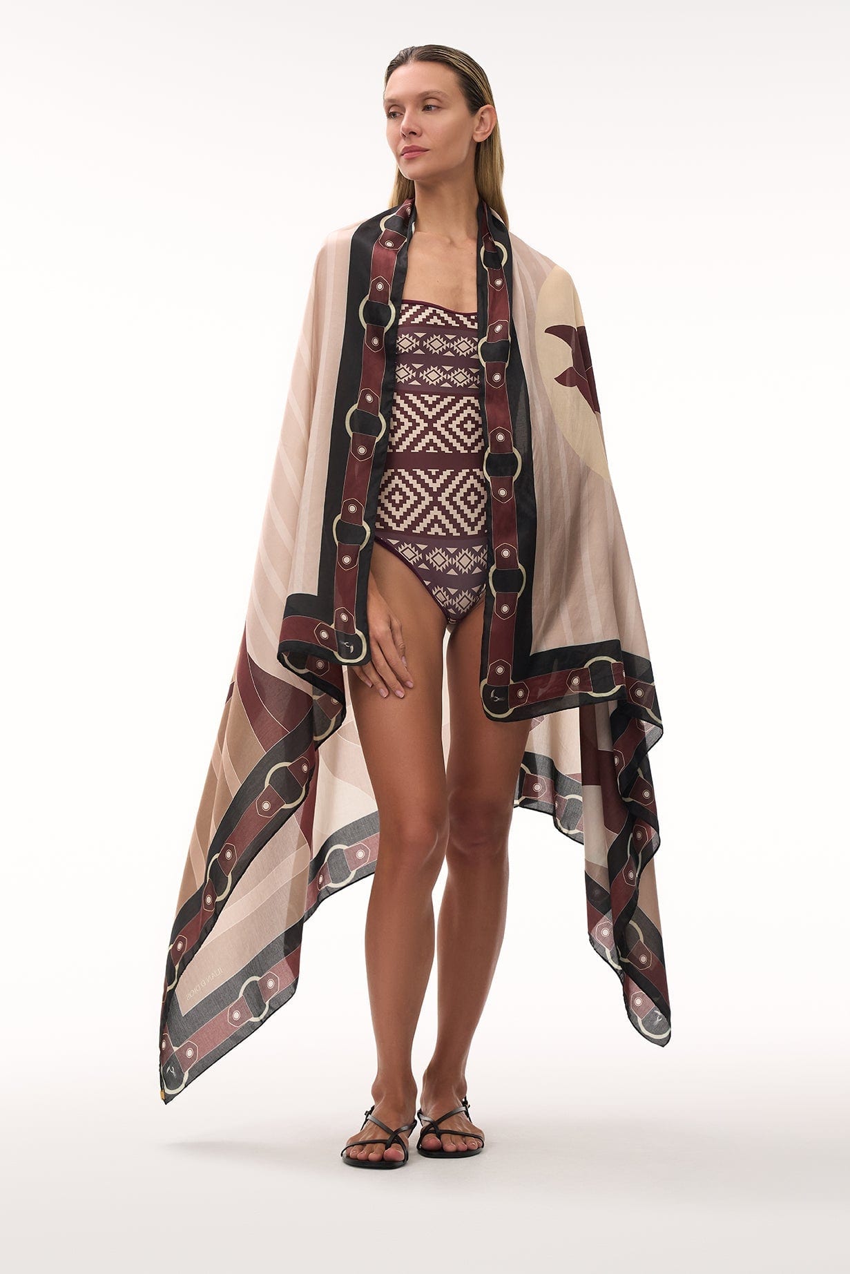 Las Balsas One Piece / Ethnic Motif - Purple - imagen 2