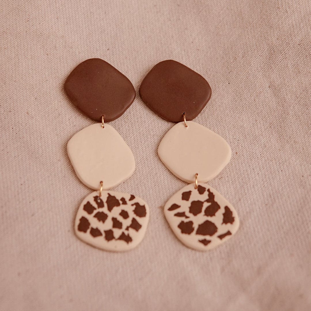 Aretes Circe Cow Print - imagen 3