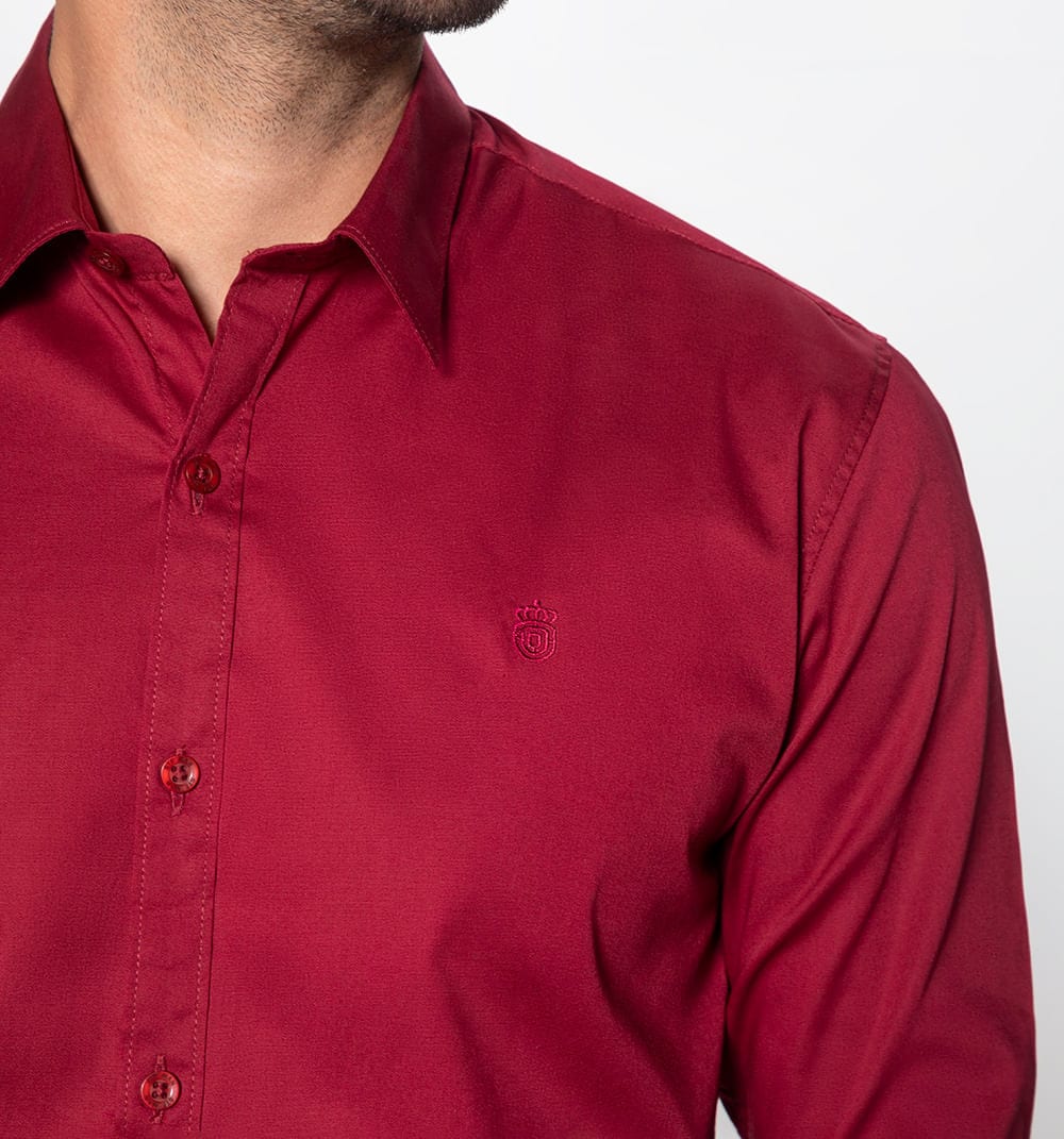 Camisa básica con stretch manga larga - imagen 8