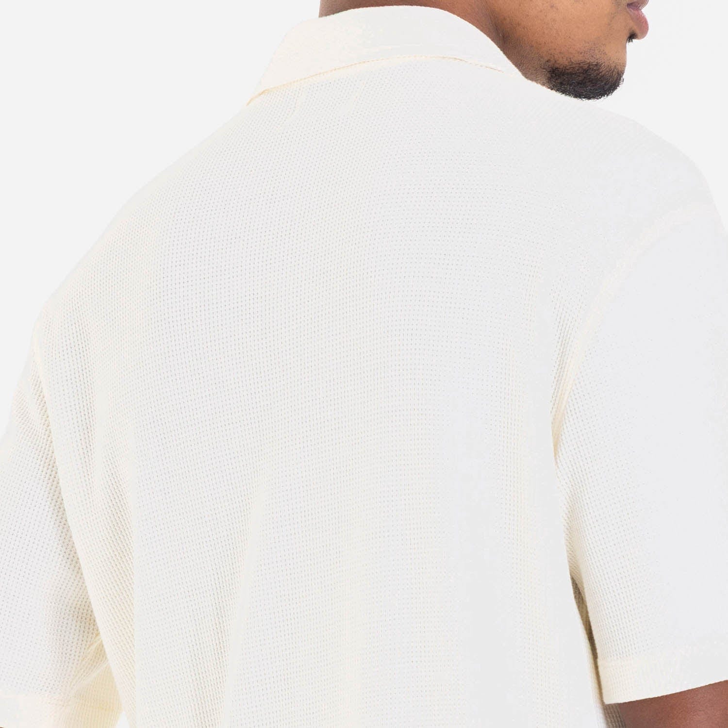 Relaxed Short Sleeve Shirt Ivory - imagen 14