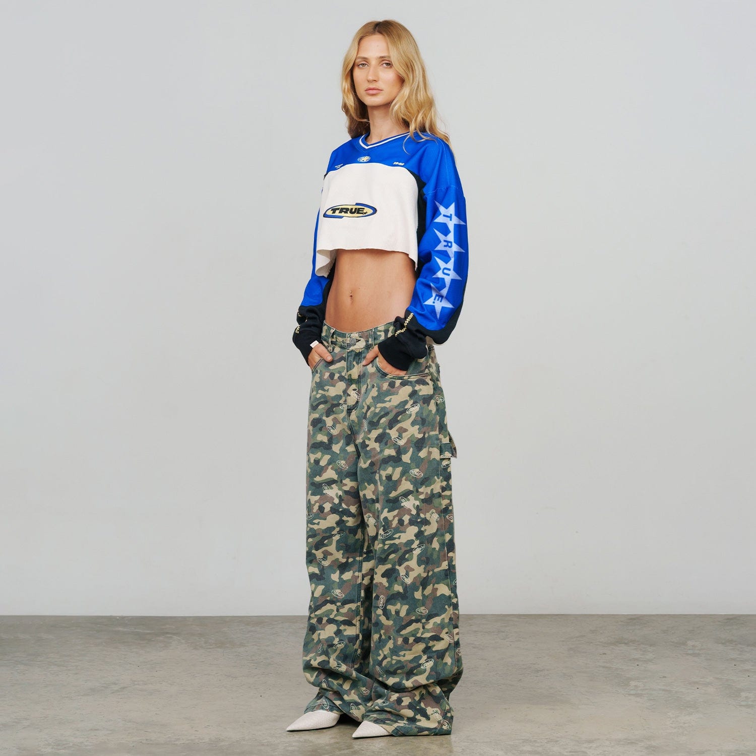 Racing Cropped LS Shirt - Blue - imagen 5