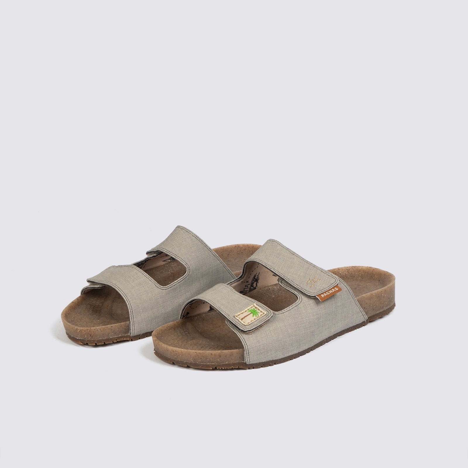 Sandalias dos correas "Bitacora" Gris - imagen 3