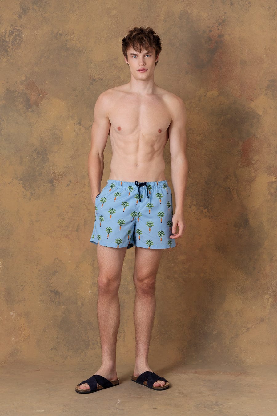 Men's swim trunk orfeo light blue - imagen 1