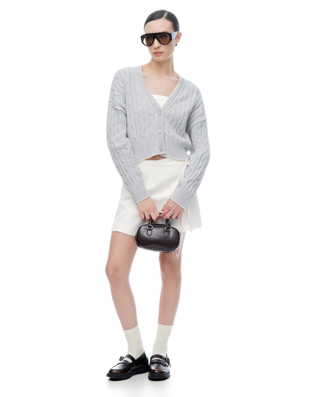 Buzo regular gris jaspe mujer - imagen 4