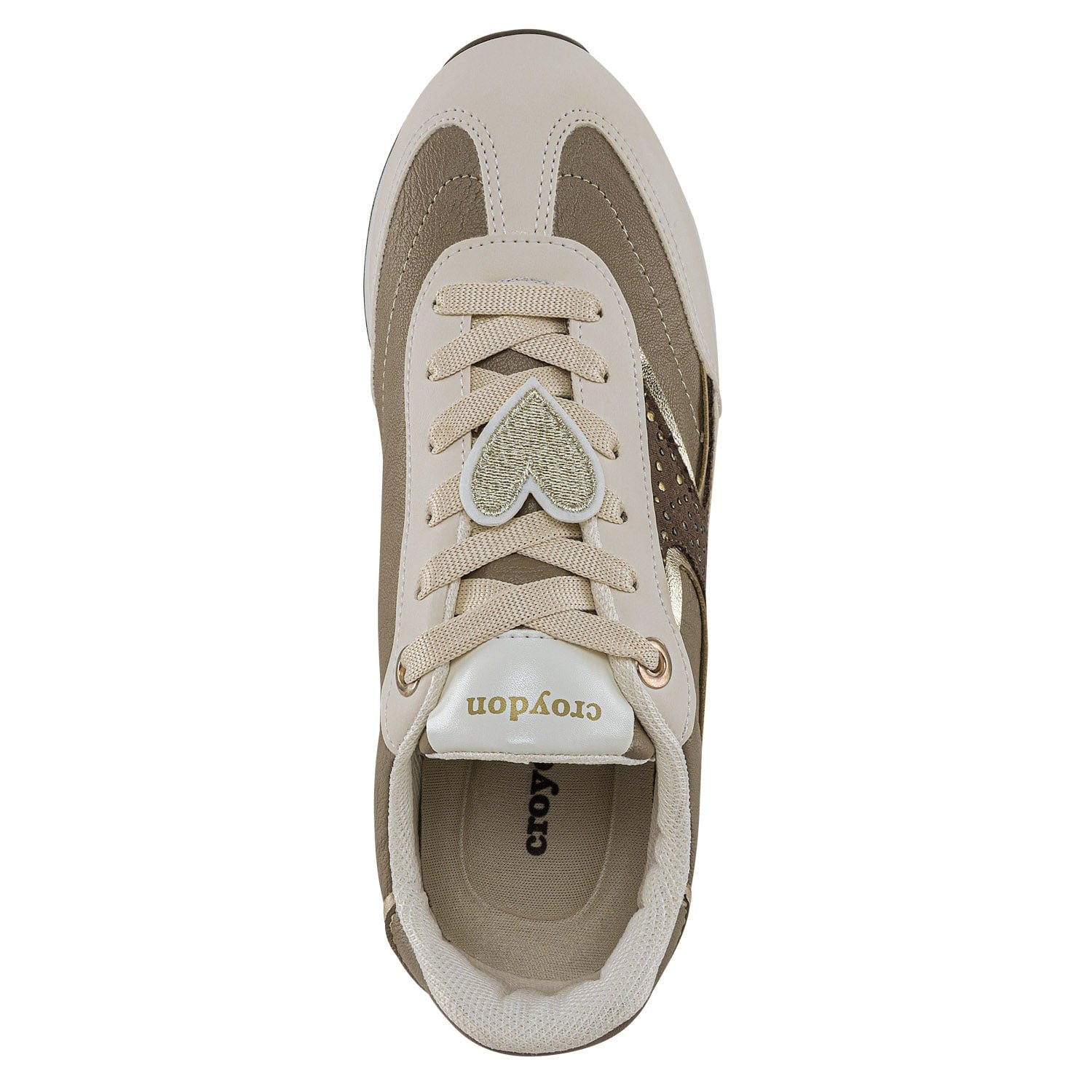 Tenis Urbanos Zuleika Beige-Oro Croydon Para Mujer - imagen 3