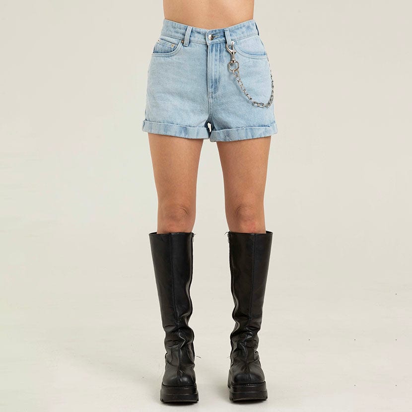 LIGHT WASH DENIM SHORT - imagen 1
