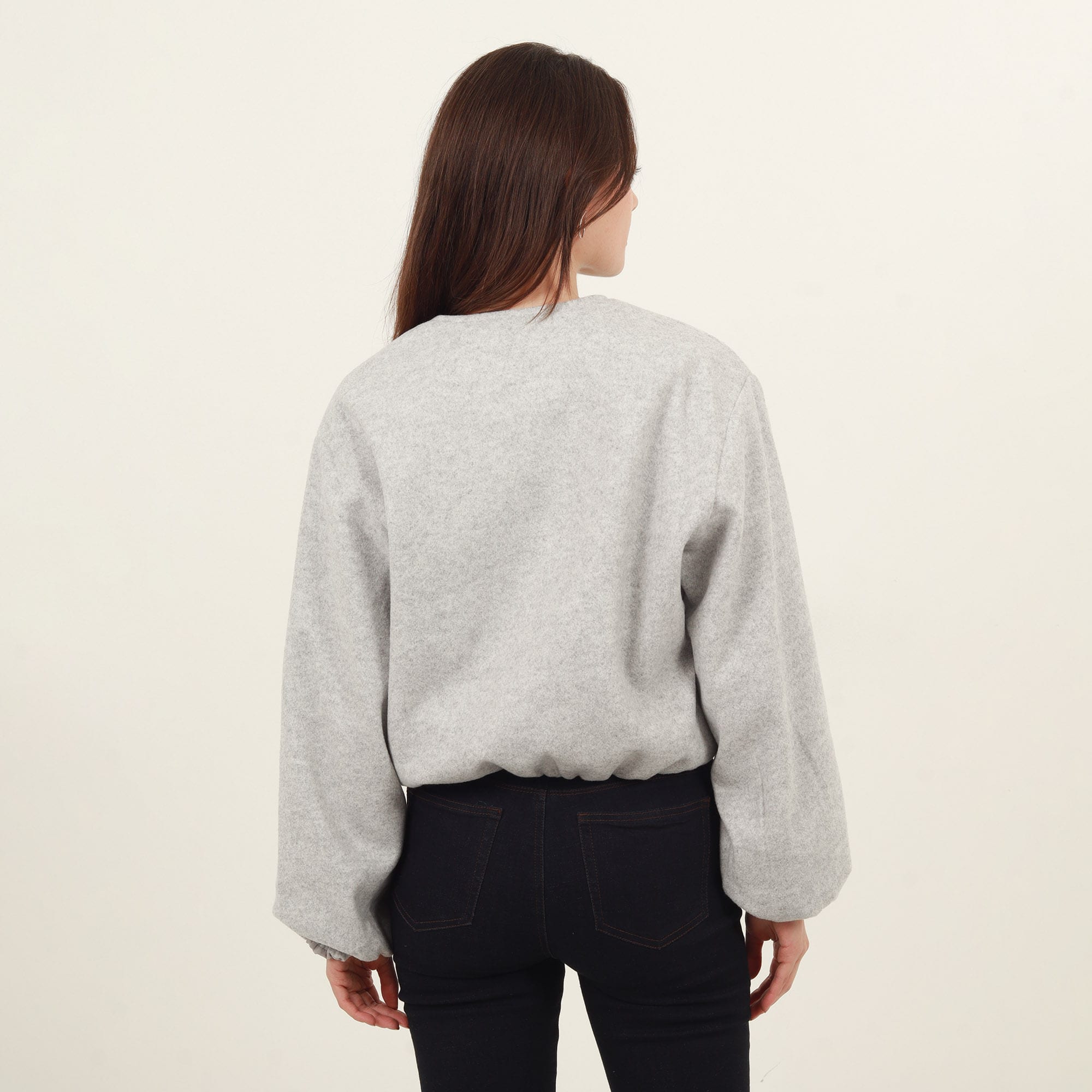 Chaqueta bomber cuello redondo - imagen 3