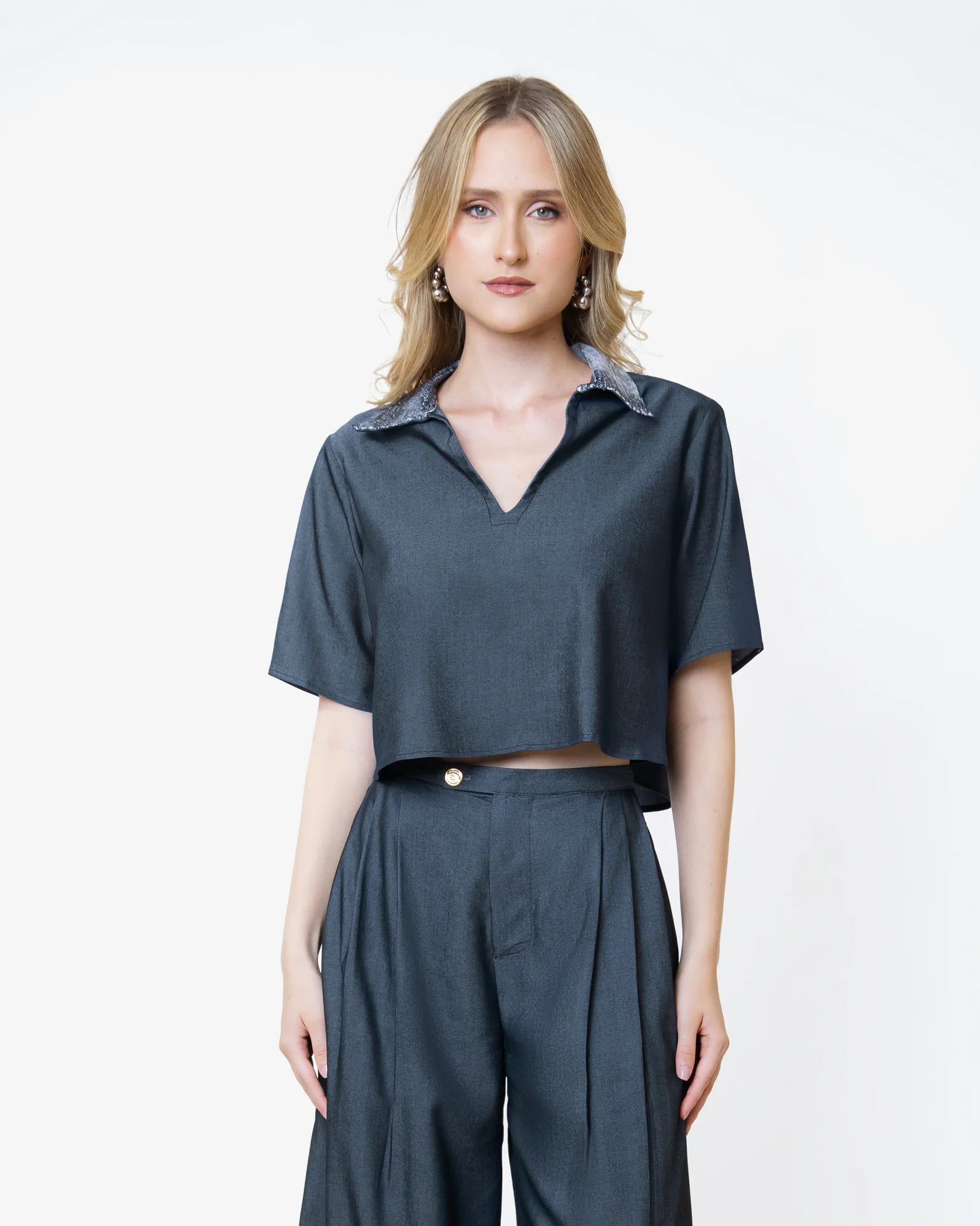 Dark Gray Twist Top - imagen 5