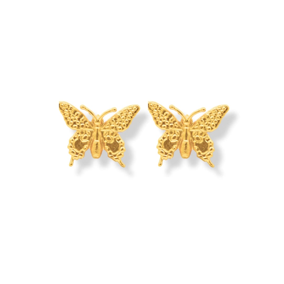 Aretes de mariposa mediana - imagen 2