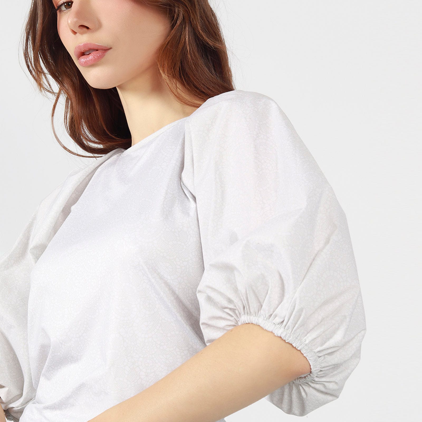 Blusa Cuello Bandeja Manga 3cuartos - imagen 1