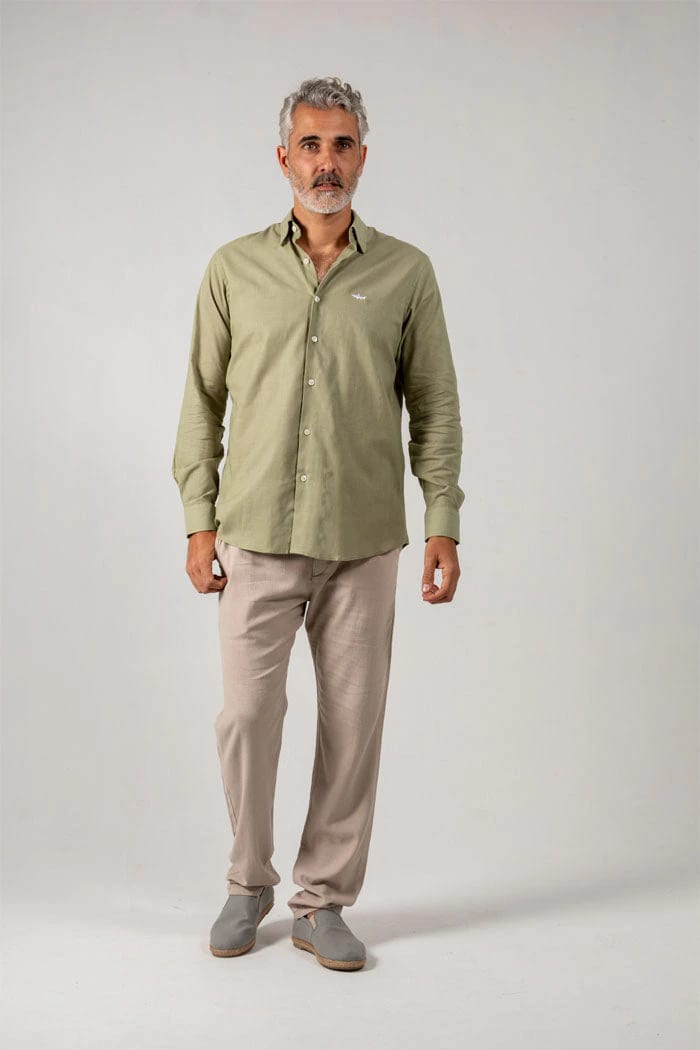 CAMISA VERDE OLIVA - imagen 2