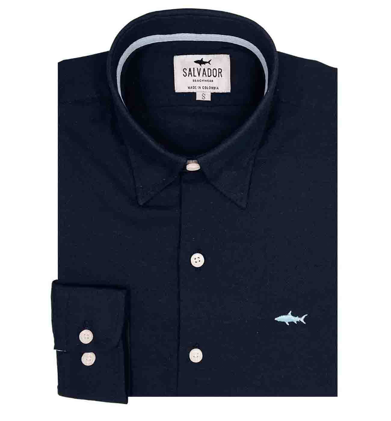 CAMISA AZUL OSCURA - imagen 1