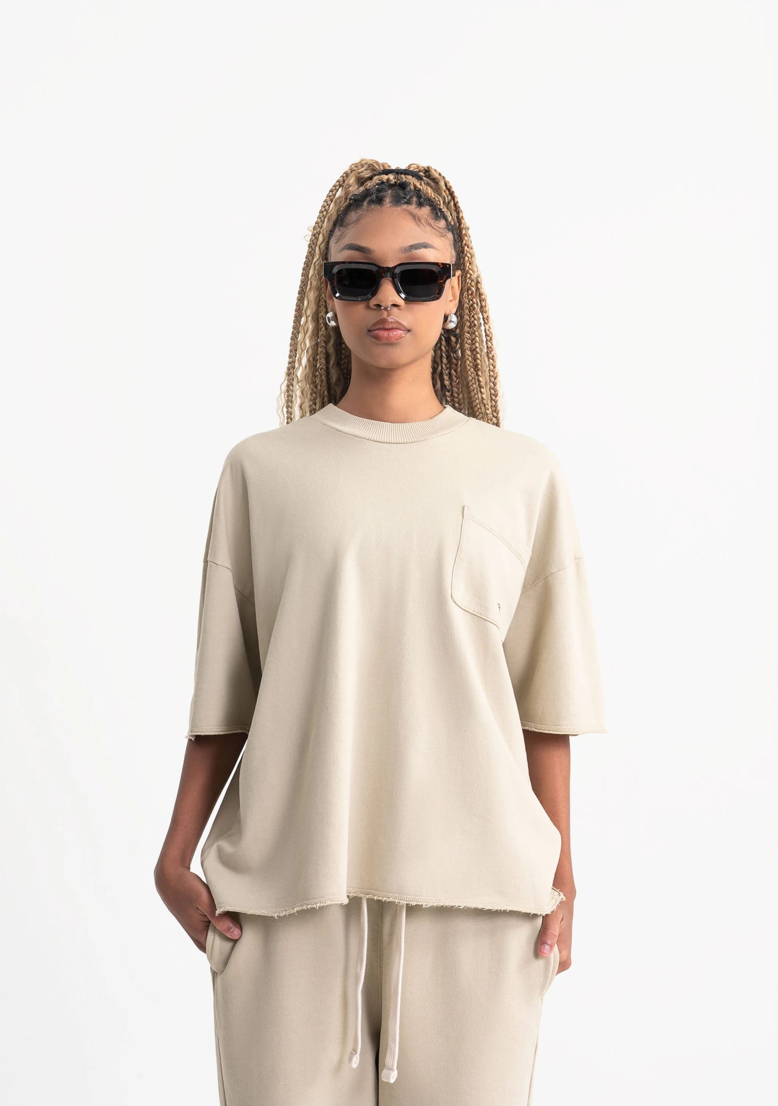 Rustic taupe pocket t-shirt - imagen 7