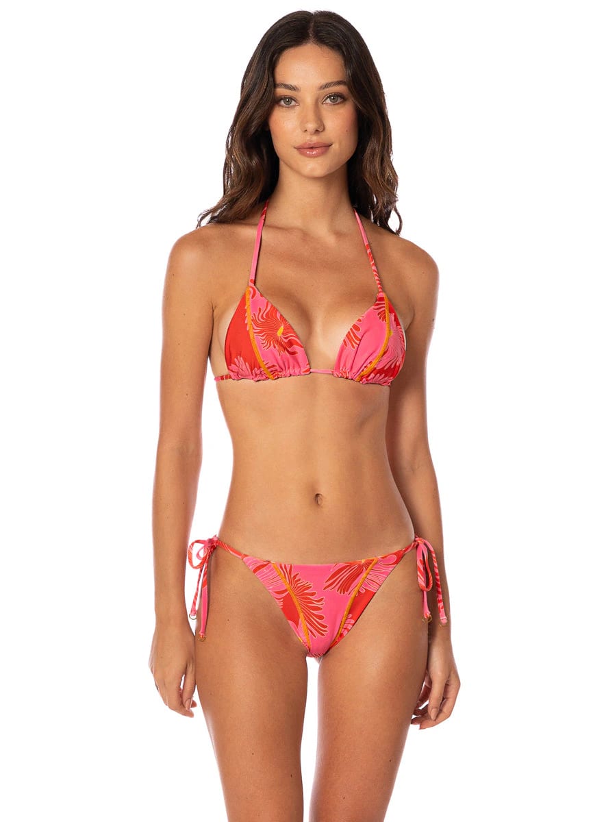 Maaji Water Blossom Balmy Sliding Triangle Bikini Top - imagen 1