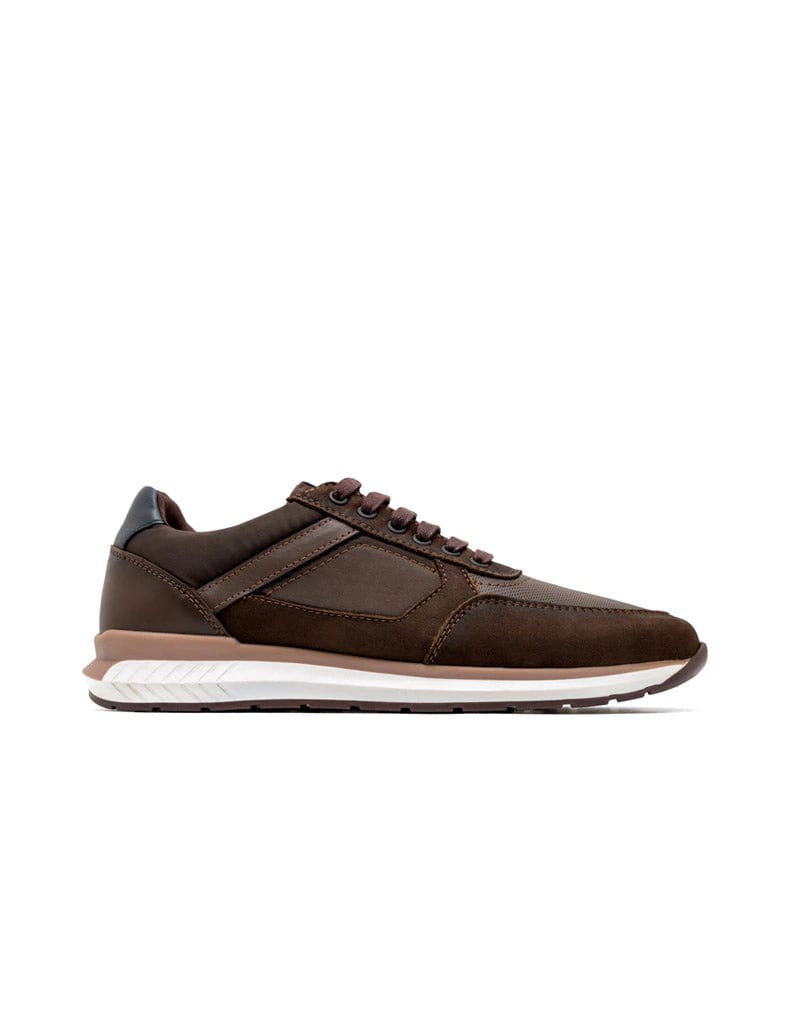 Zapato deportivo de cuero combinado con textil para hombre REF FIOR05 - imagen 1