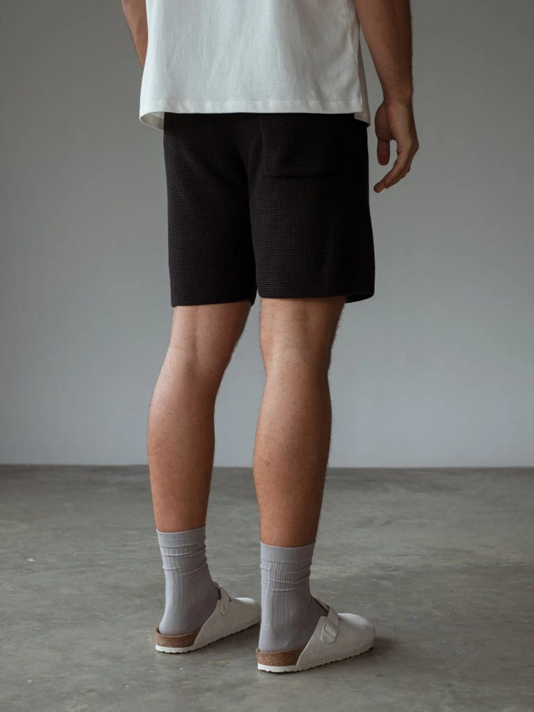 MEN KNIT SHORT - BLACK - imagen 15