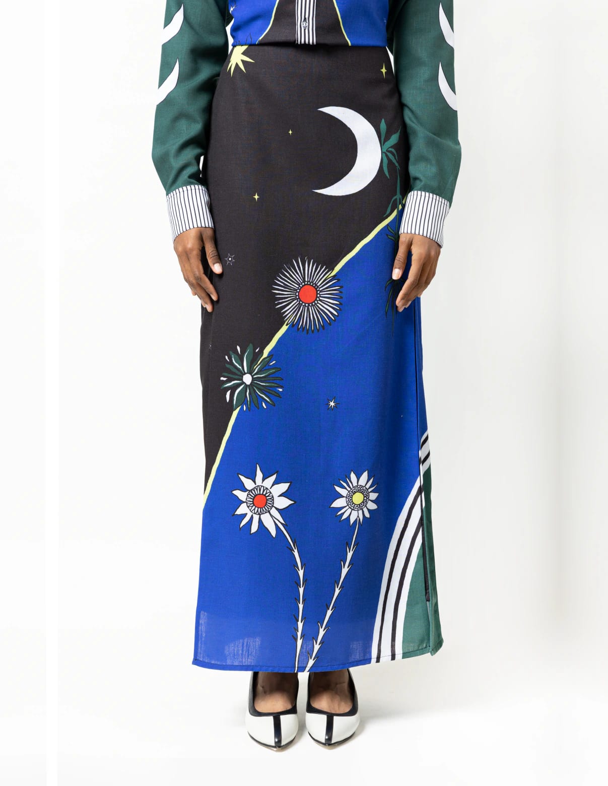 Maxi Falda / Cosmos y Flores - imagen 1