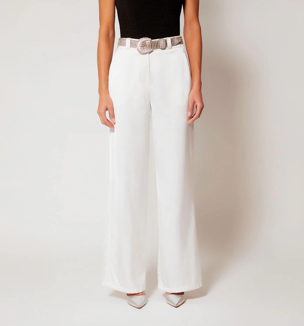 Pantalon tiro alto con correa - imagen 13