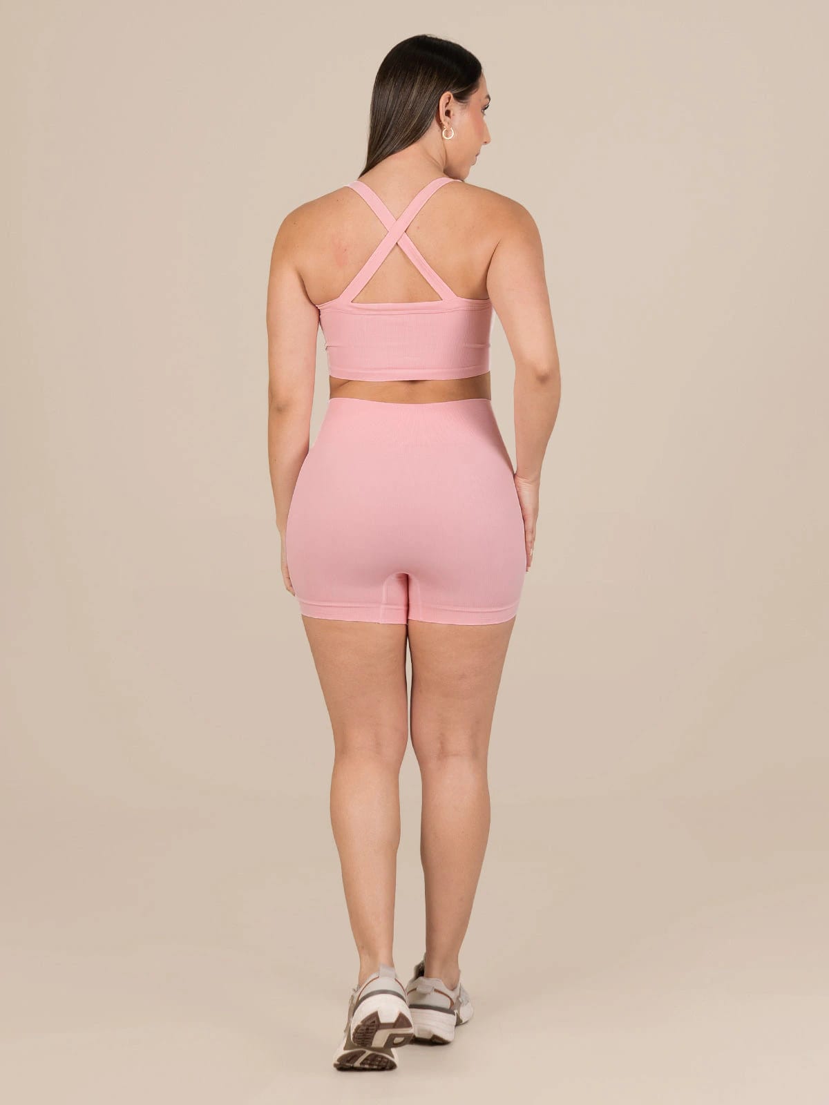Talia short set seamless rosa - imagen 2