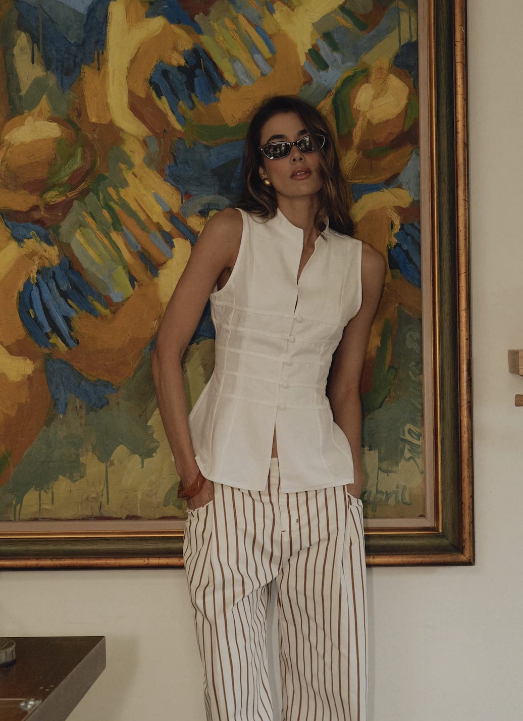Top Nia de lino | Blanco - imagen 4