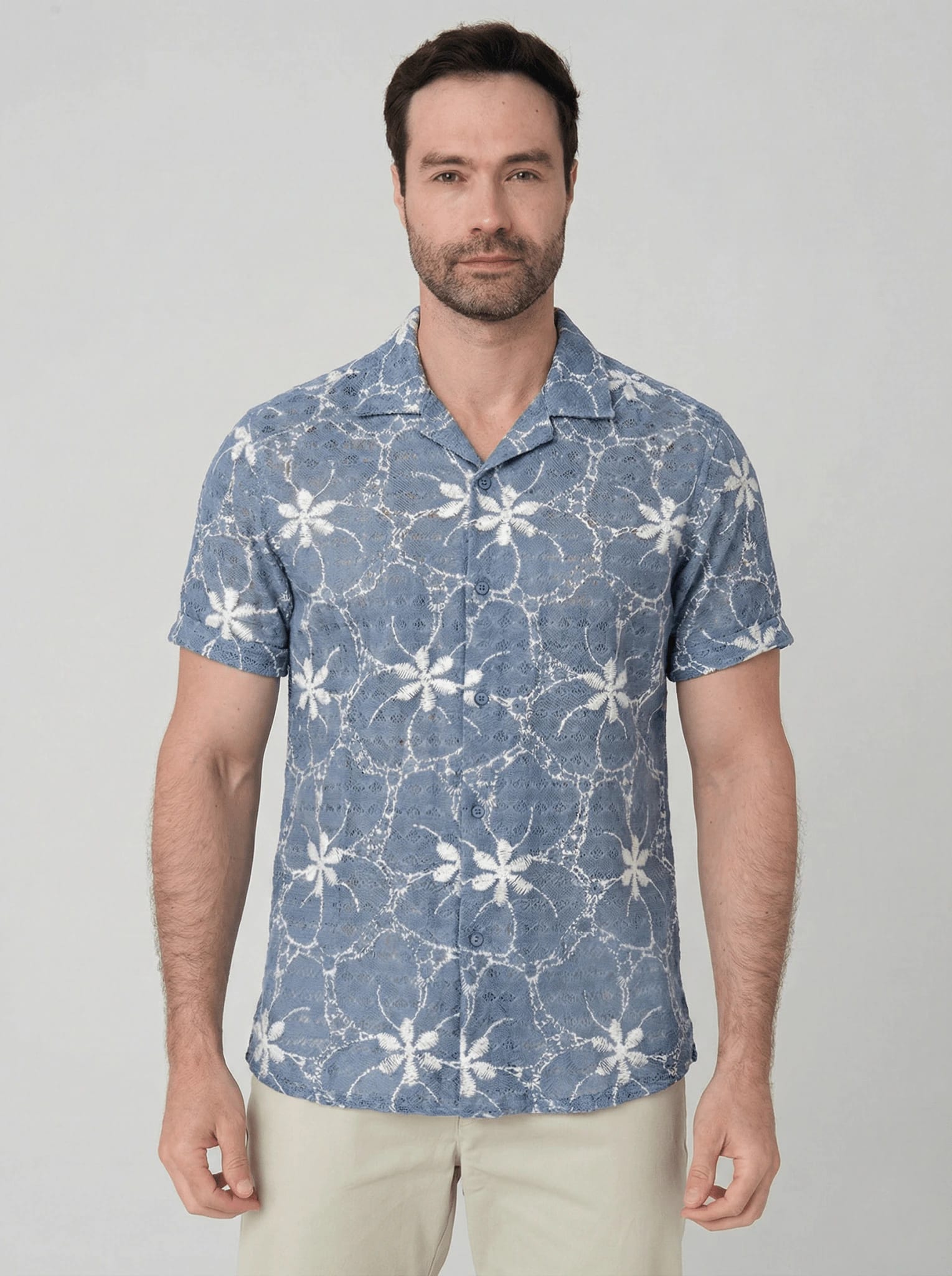 Camisa manga corta en Ojalillo para hombre Jon Sonen 027225018 - imagen 1