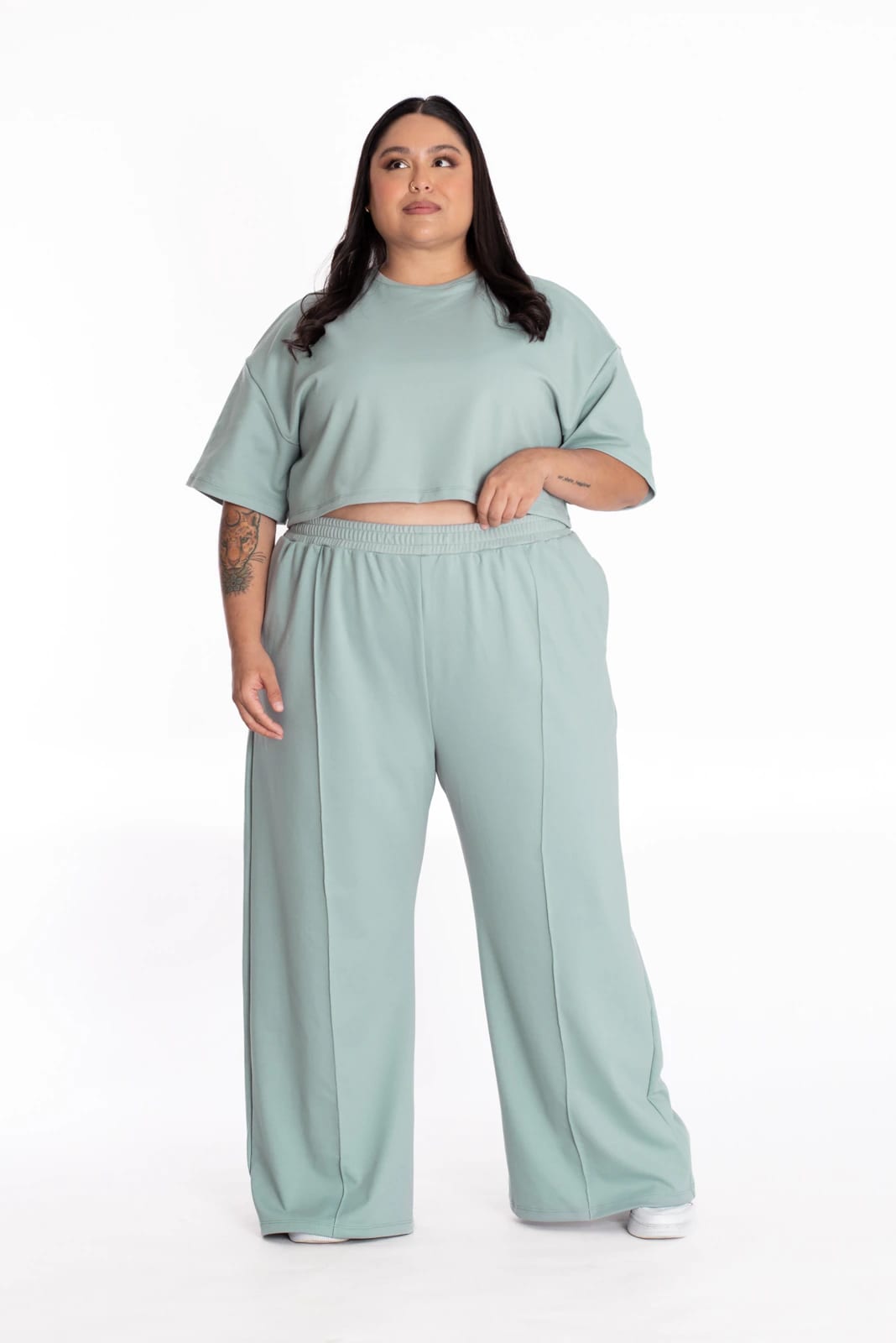 Crop Top Oversize Verde - imagen 2