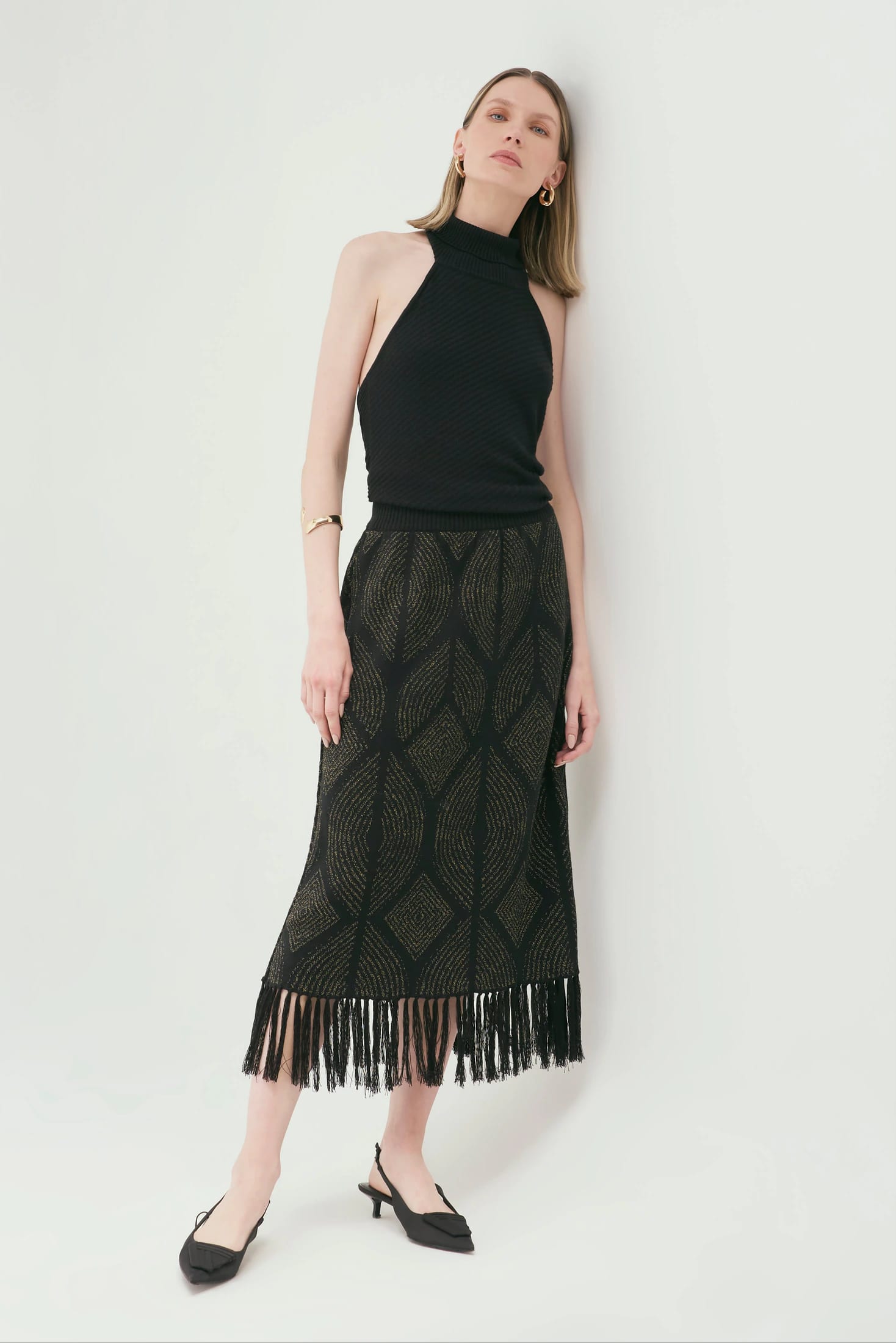 Falda Atenea Negro-Dorado - imagen 1