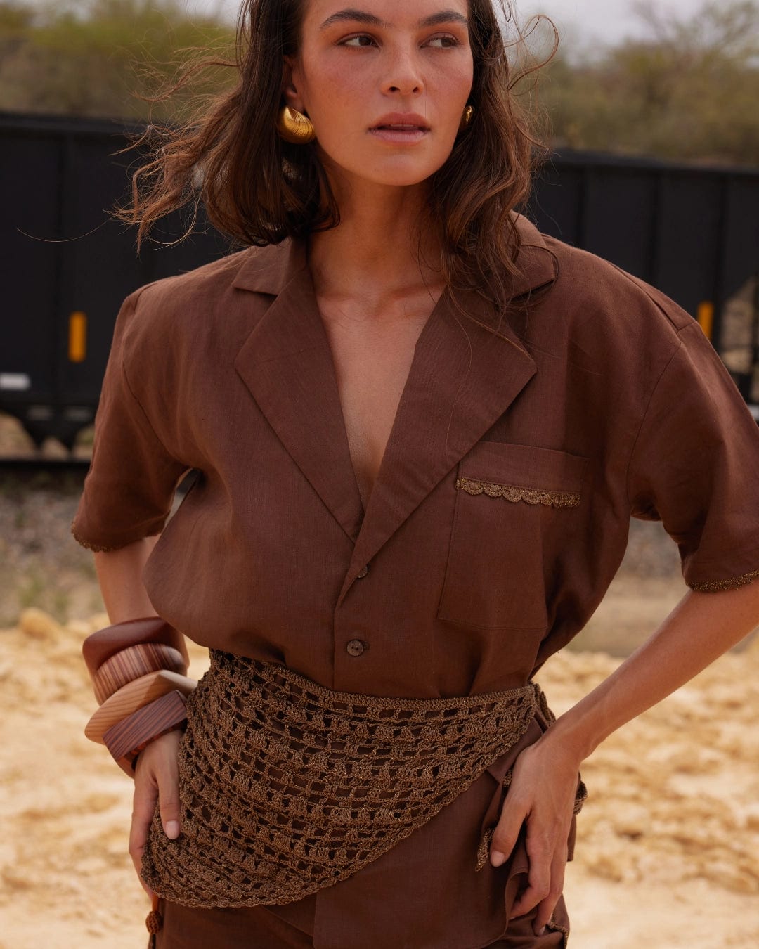 LANIA SCARF - MOCCA - imagen 1
