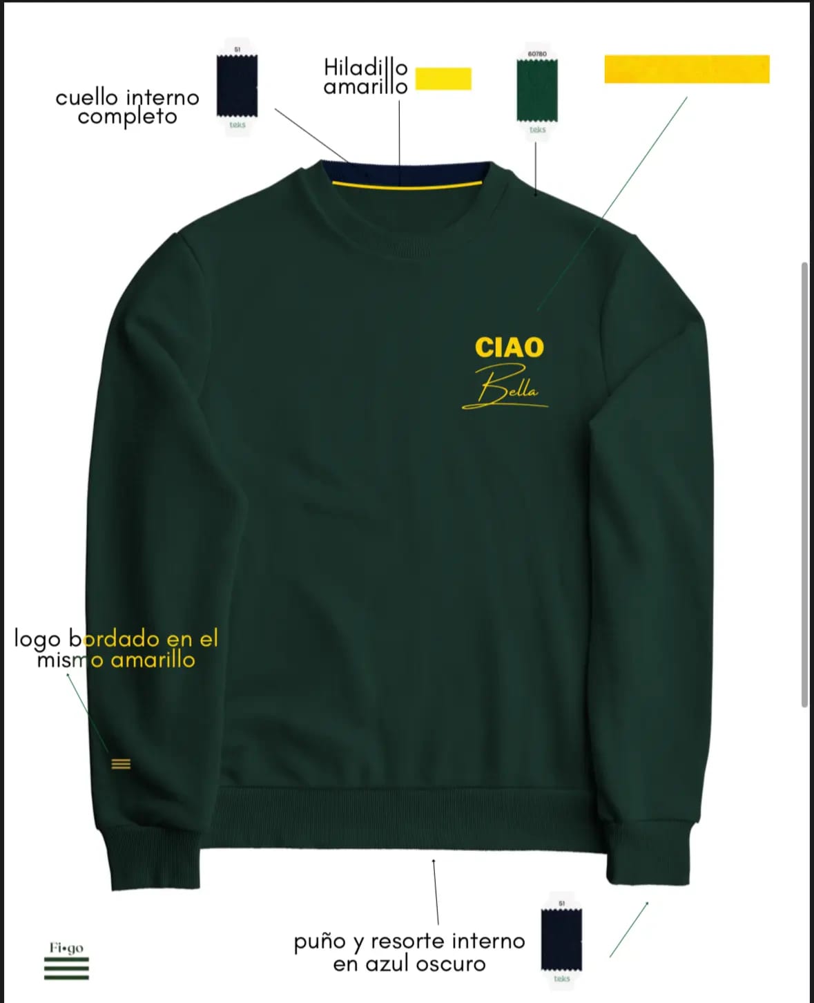 NUOVO Sweatshirt CIAO Bella - imagen 6