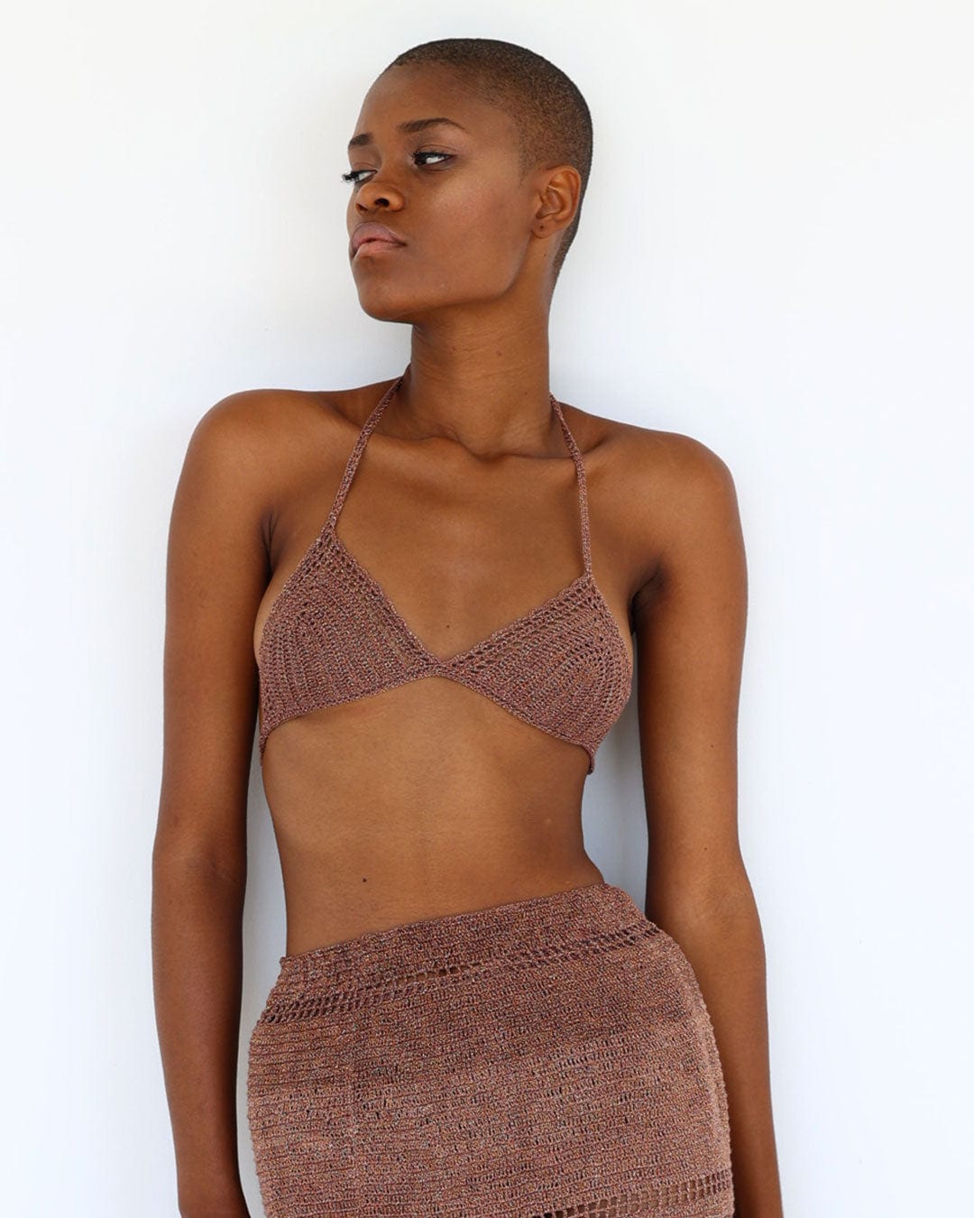 Top Crochet Bikini Ipapüle Brown - imagen 2