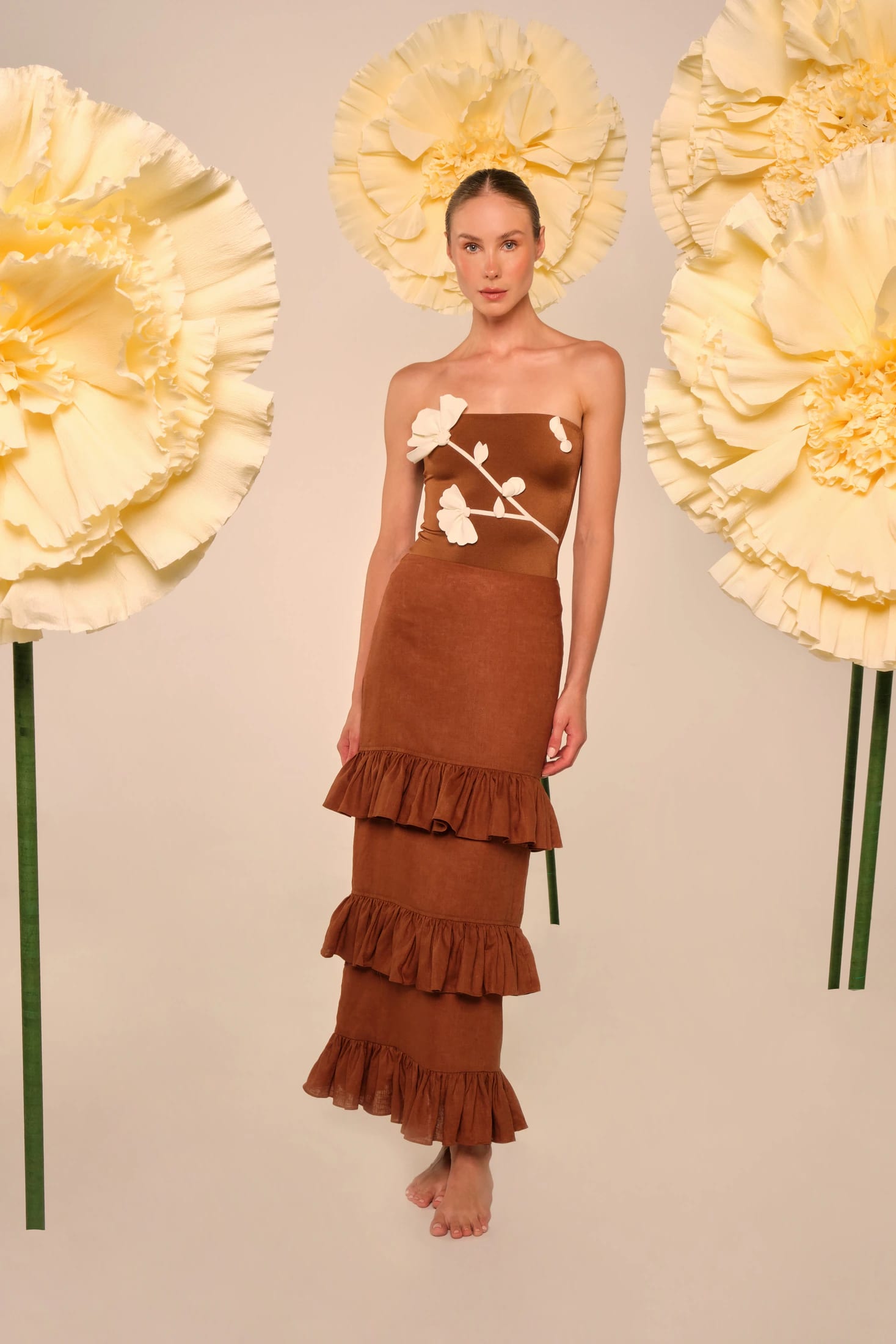 Dulce de Almendra Ankle Skirt - imagen 4