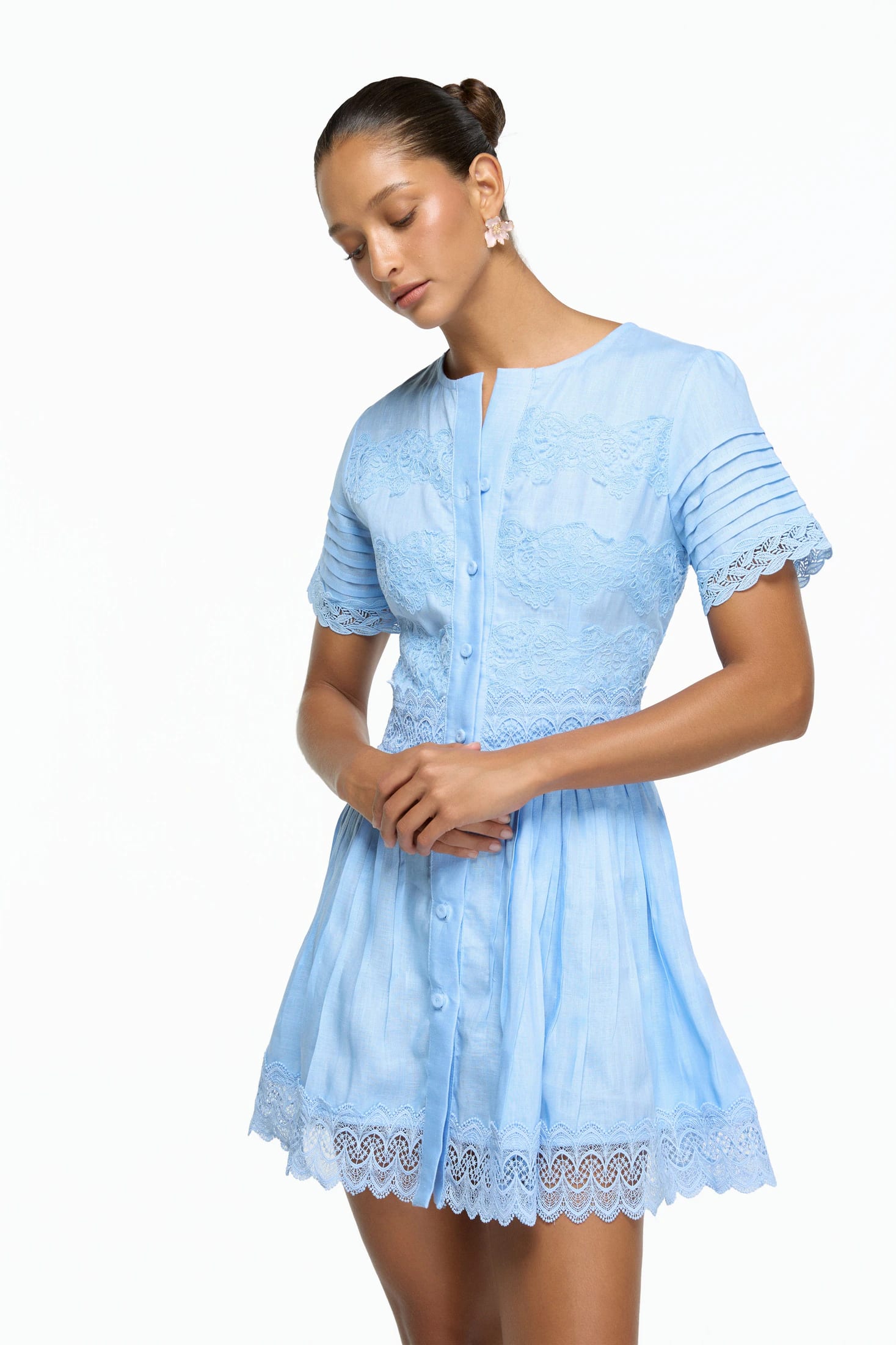 CHLOE MINI DRESS BLUE - imagen 3