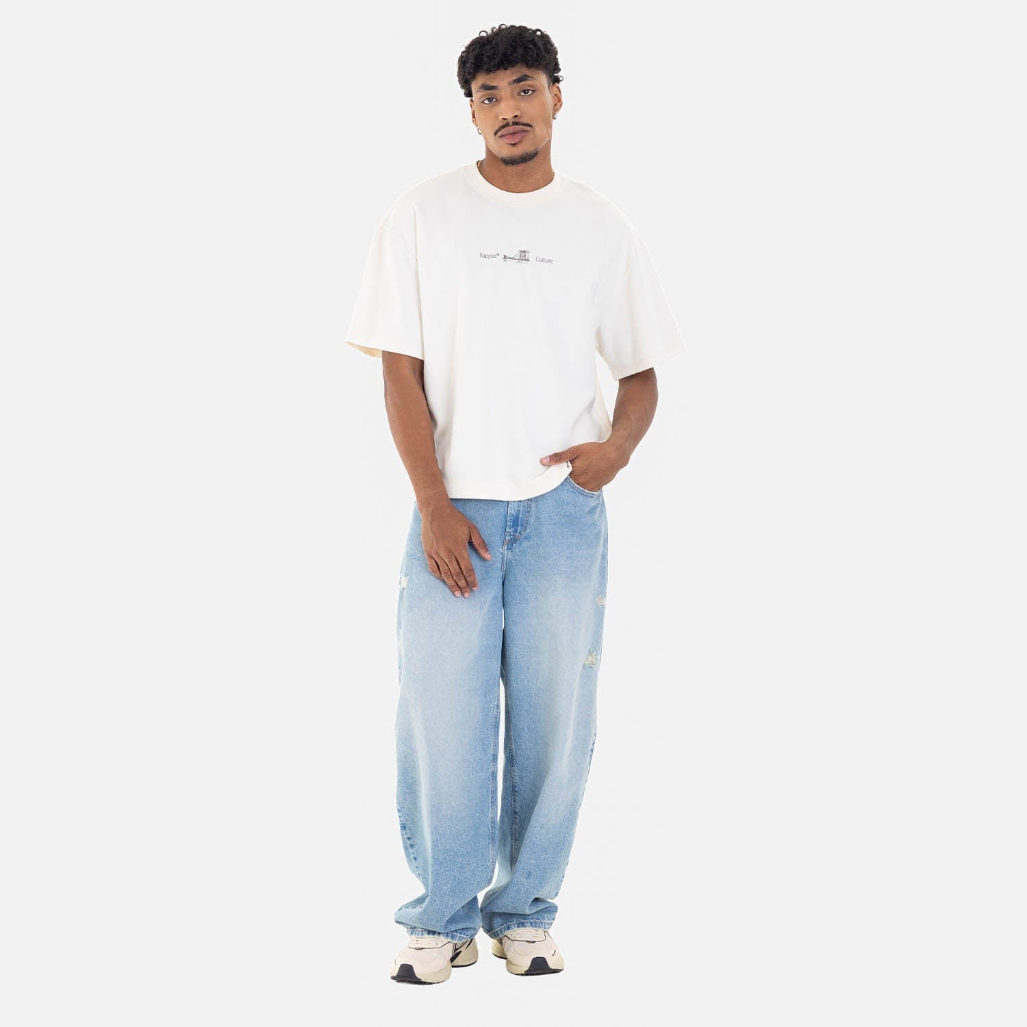 Boxy Fit Tee Brooklyn Bridge Ivory - imagen 5
