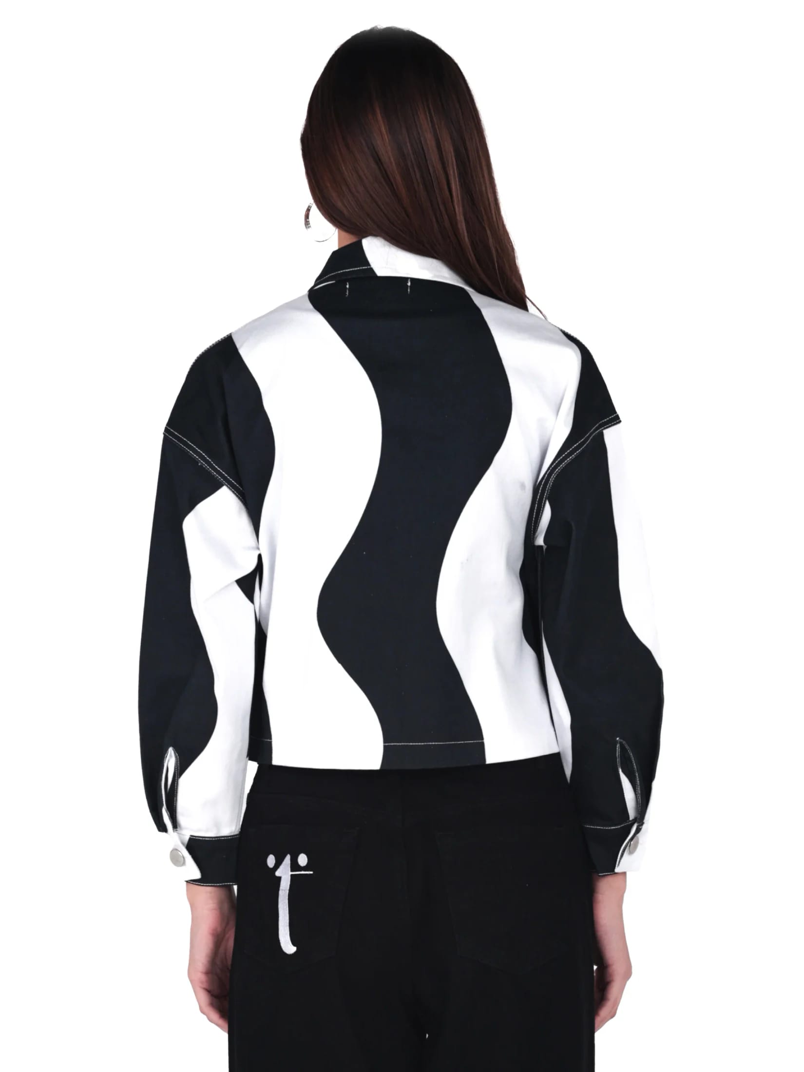 Chaqueta Pasado Blanco y Negro - imagen 6