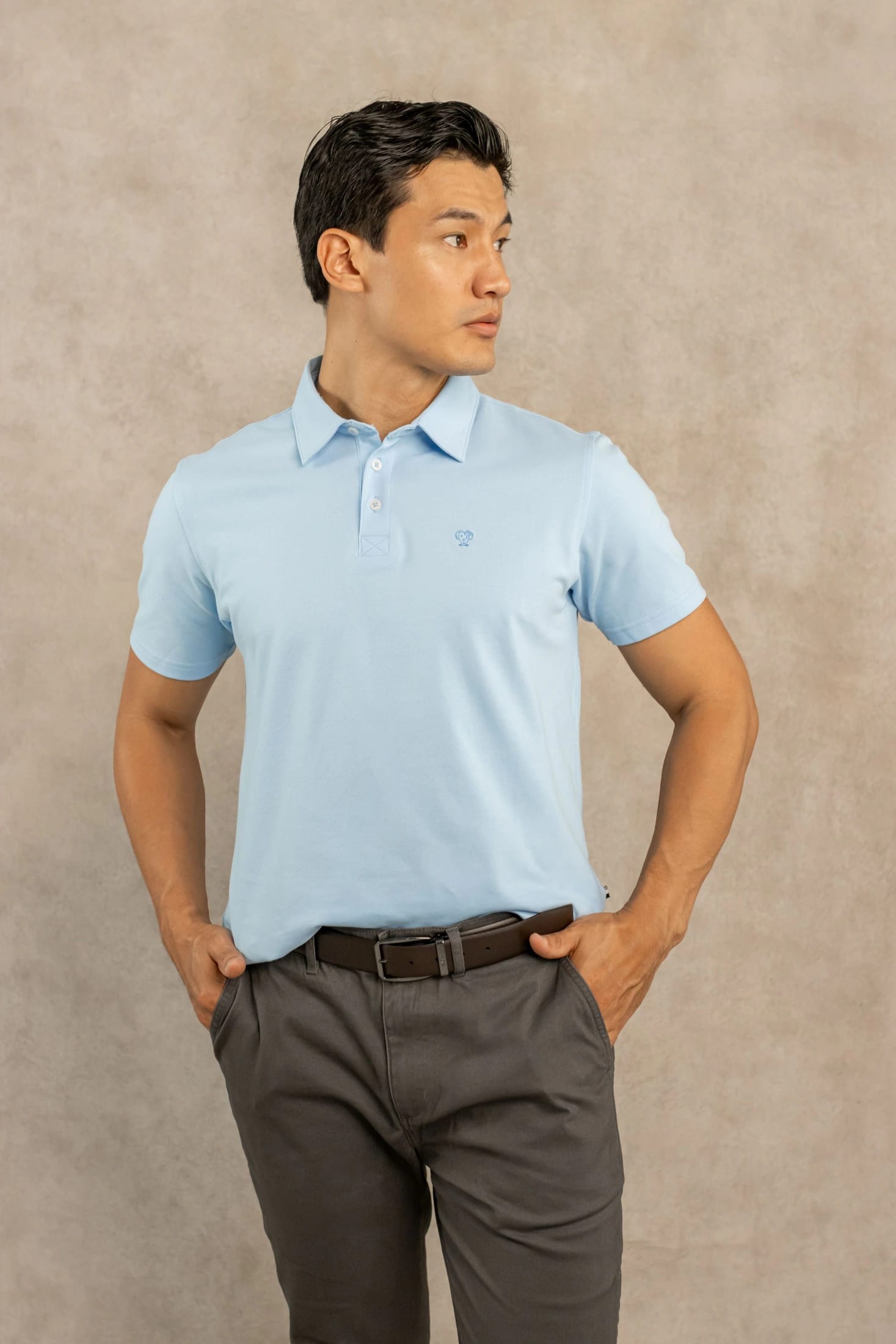 Polo Antimanchas Azul Celeste - imagen 4