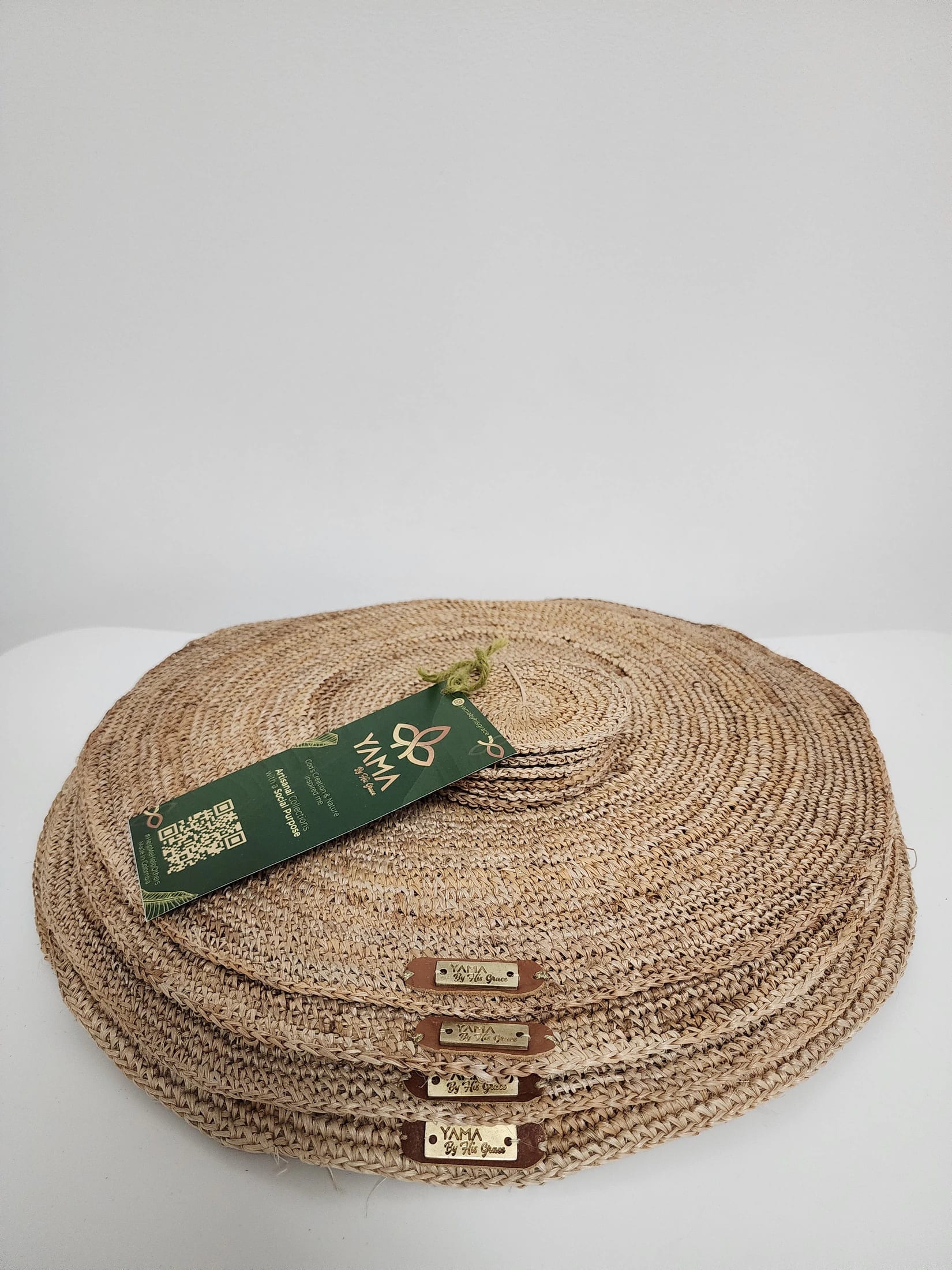 Banana Tree Fiber Placemat Set with Coasters - imagen 5